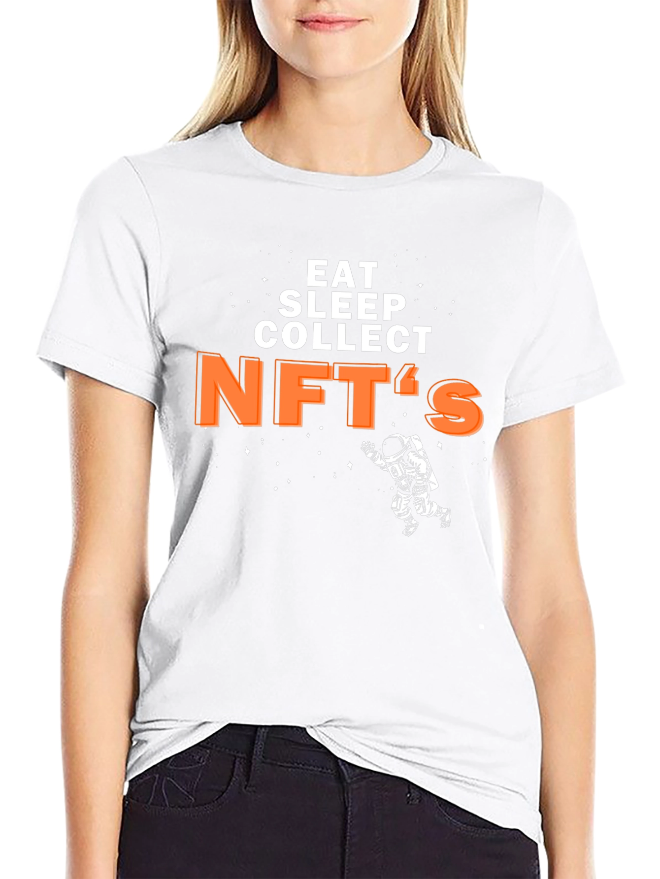 Eat Sleep Collect NFTs Graphic T-Shirt