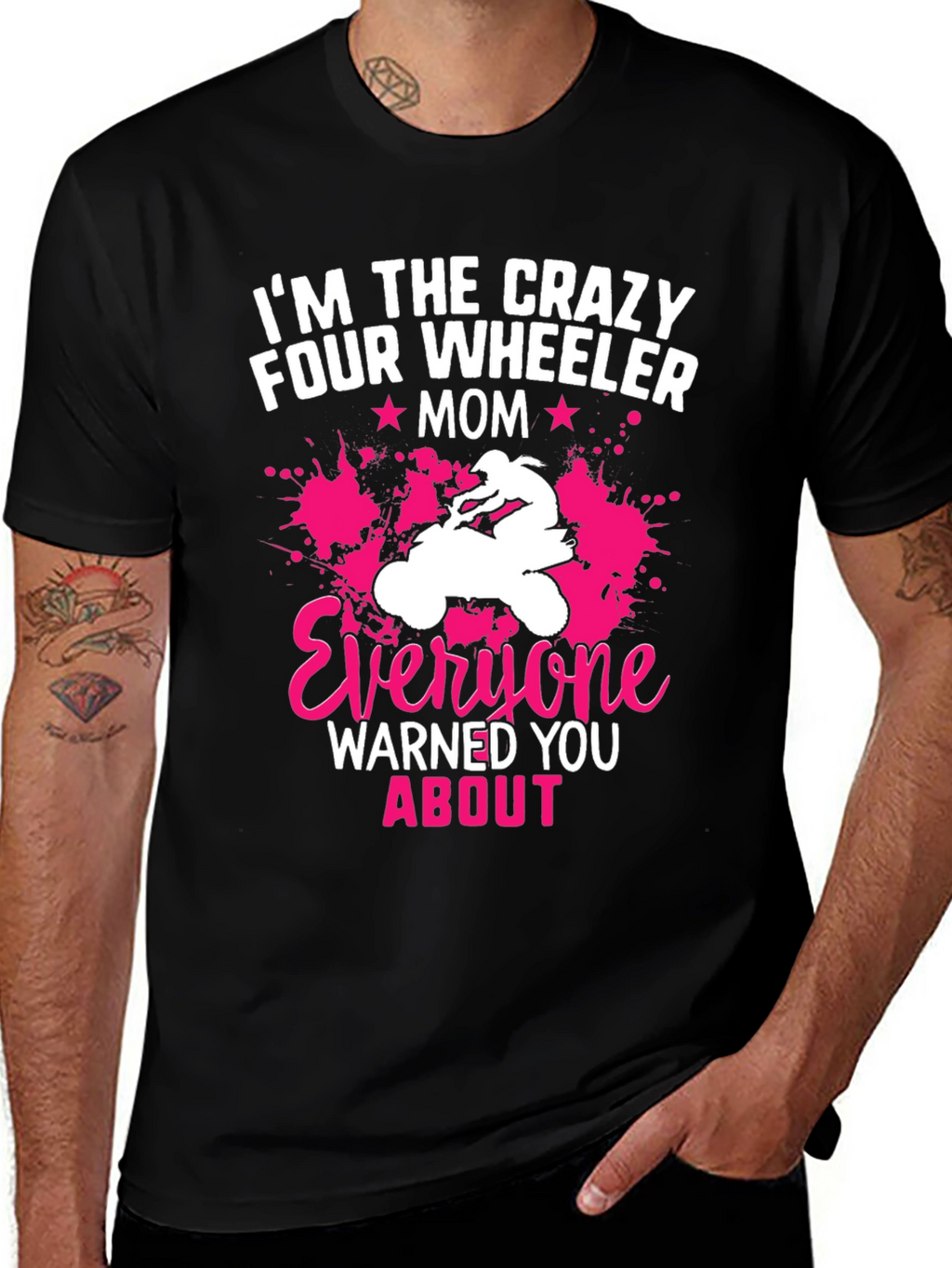 Crazy Four Wheeler Mom Graphic Tee