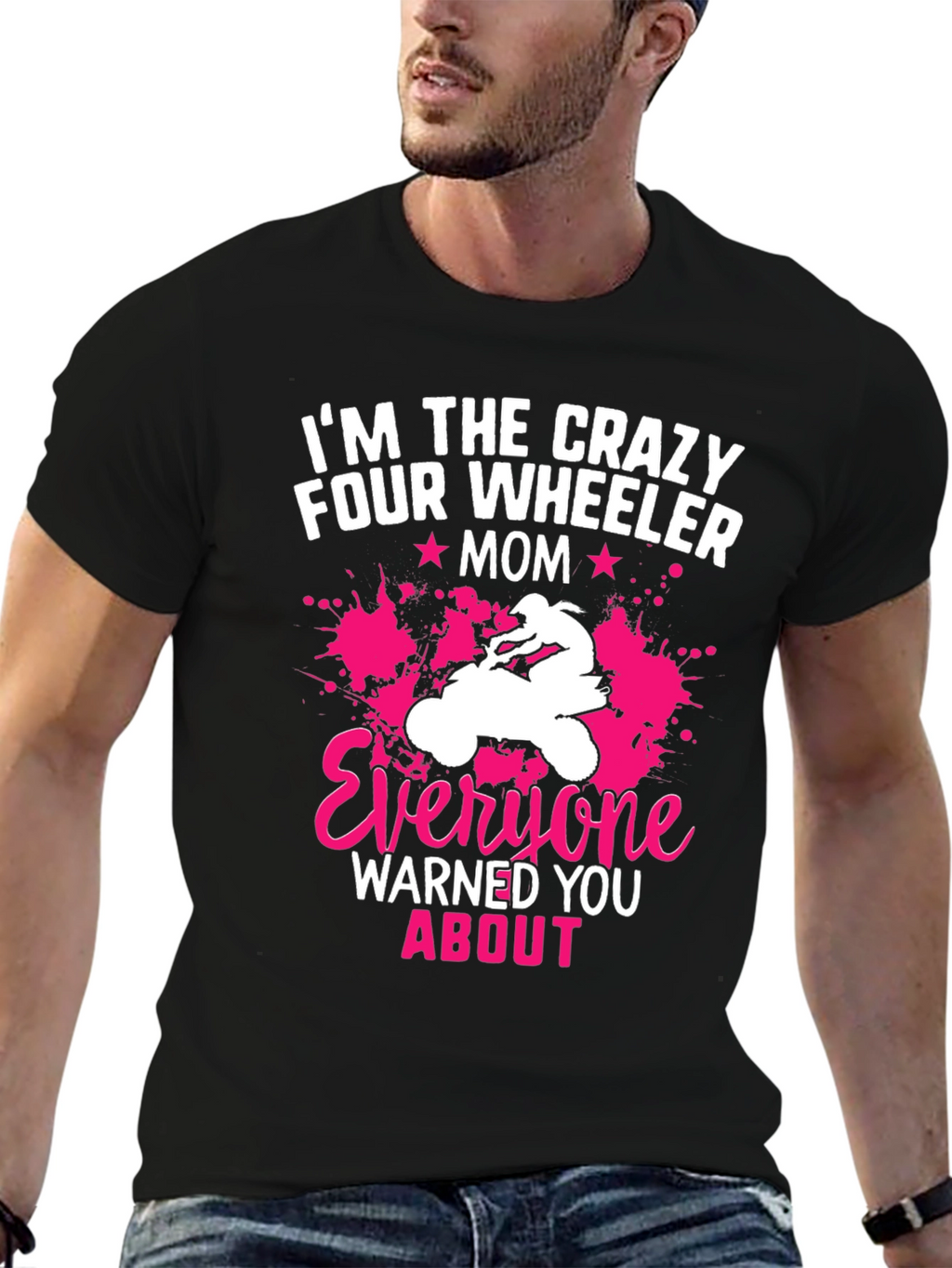 Crazy Four Wheeler Mom Graphic Tee