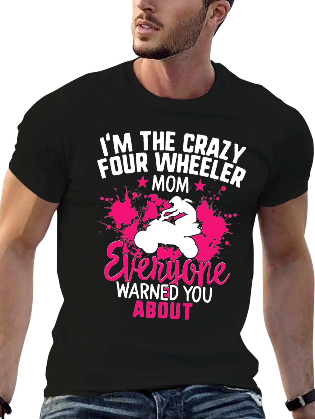 Crazy Four Wheeler Mom Graphic Tee