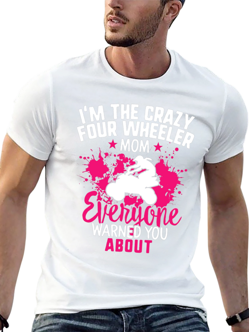 Crazy Four Wheeler Mom Graphic Tee
