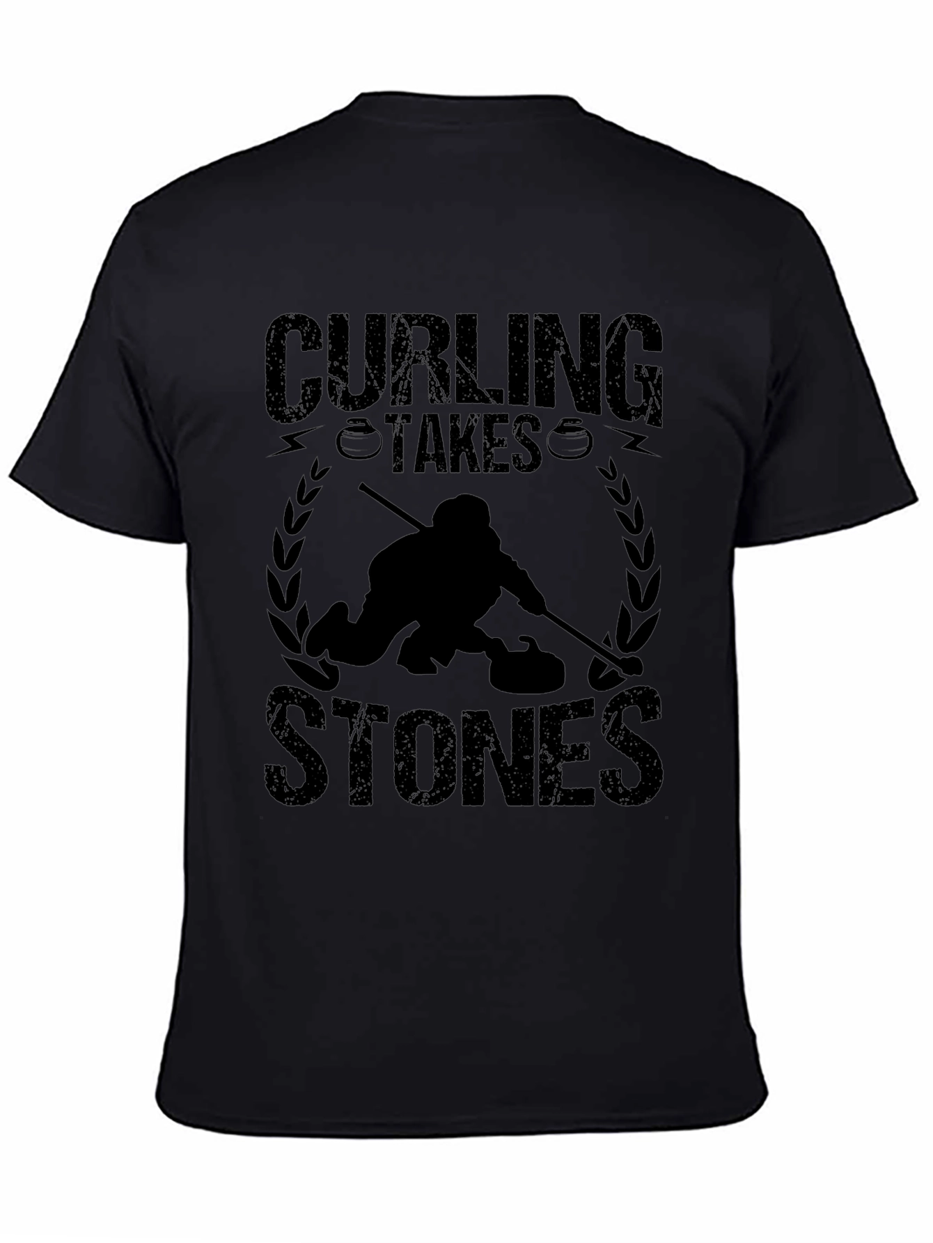 Curling Takes Stones Graphic T-Shirt