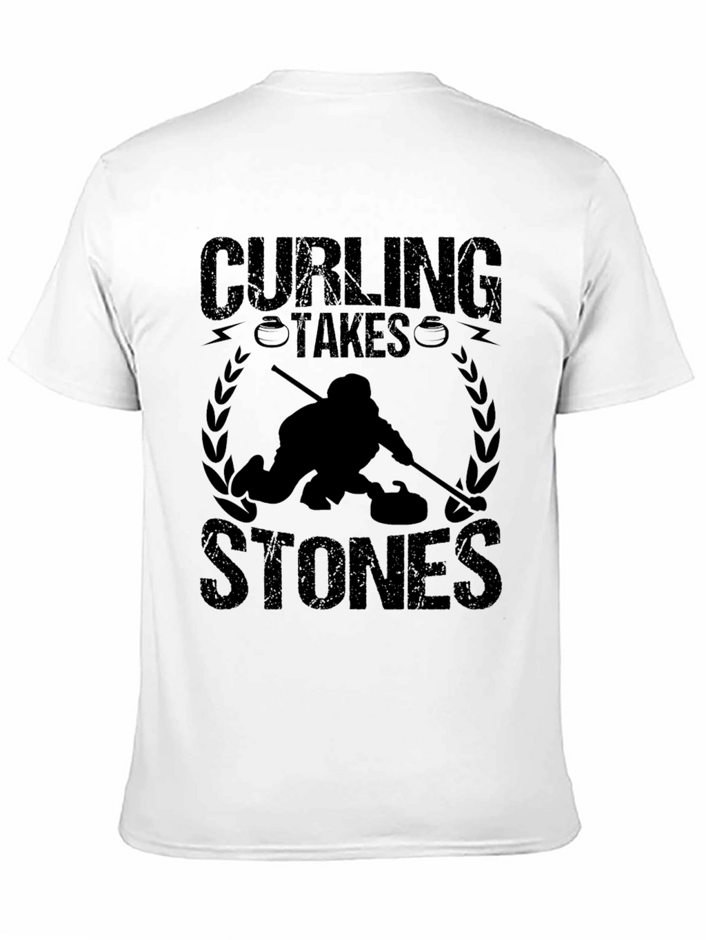 Curling Takes Stones Graphic T-Shirt