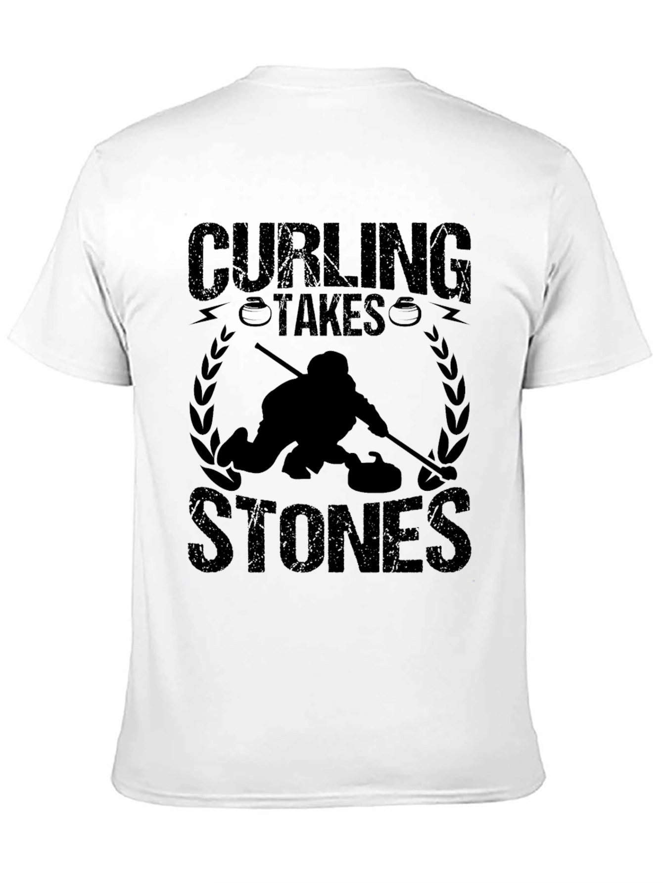 Curling Takes Stones Graphic T-Shirt