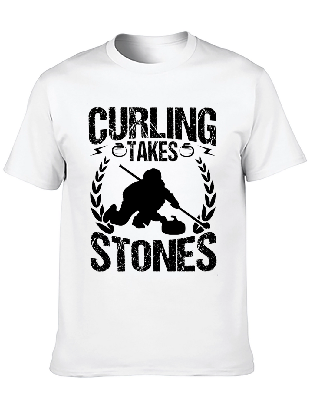 Curling Takes Stones Graphic T-Shirt