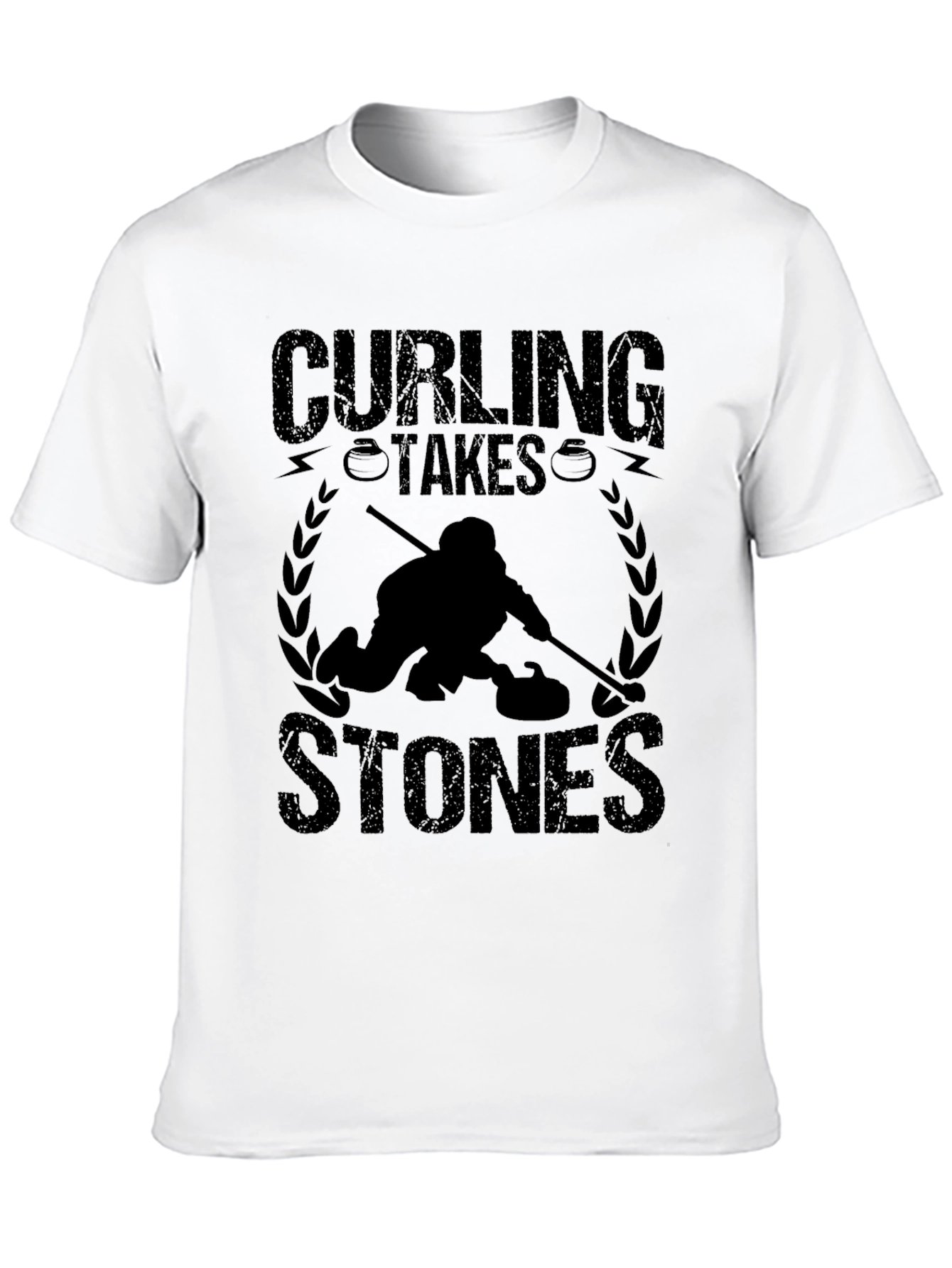 Curling Takes Stones Graphic T-Shirt