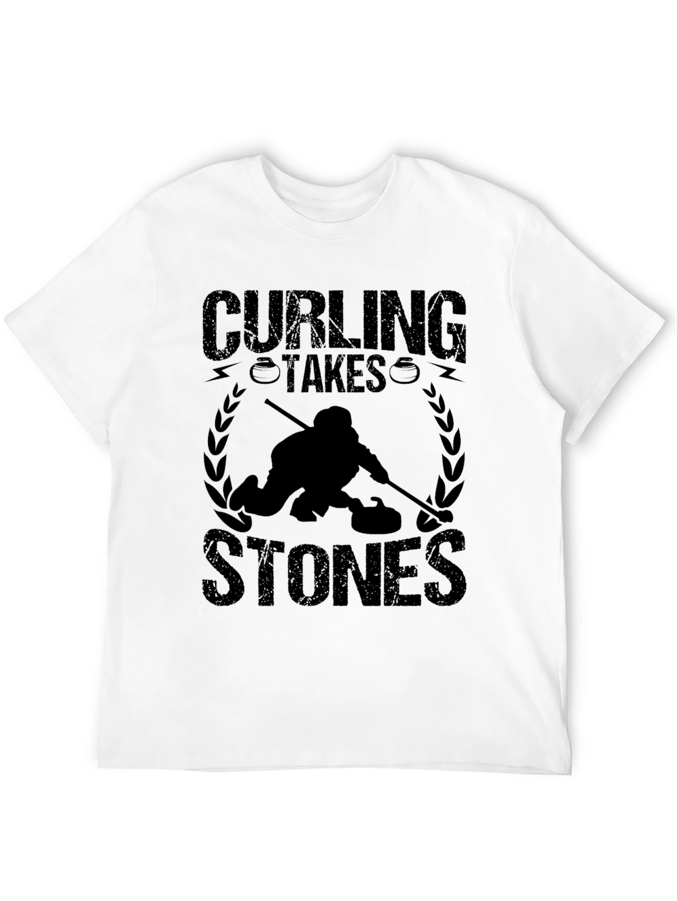 Curling Takes Stones Graphic T-Shirt
