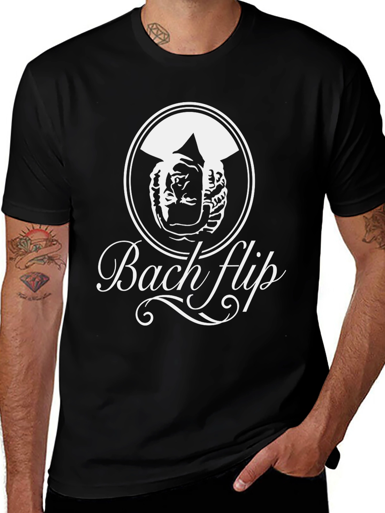 Bach Flip T-Shirt - Classic Musician Humor Tee