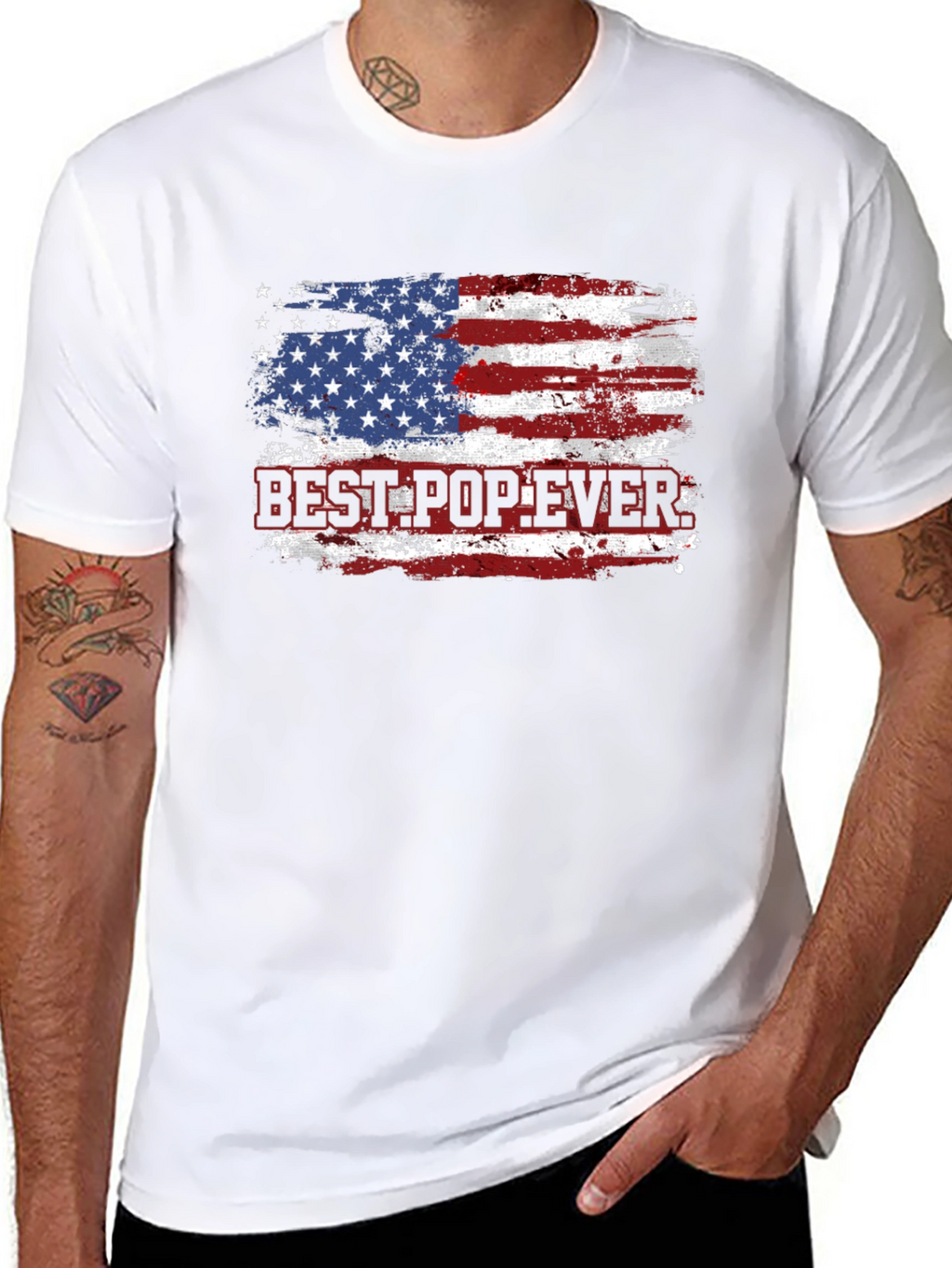 Best Pop Ever USA Flag T-Shirt