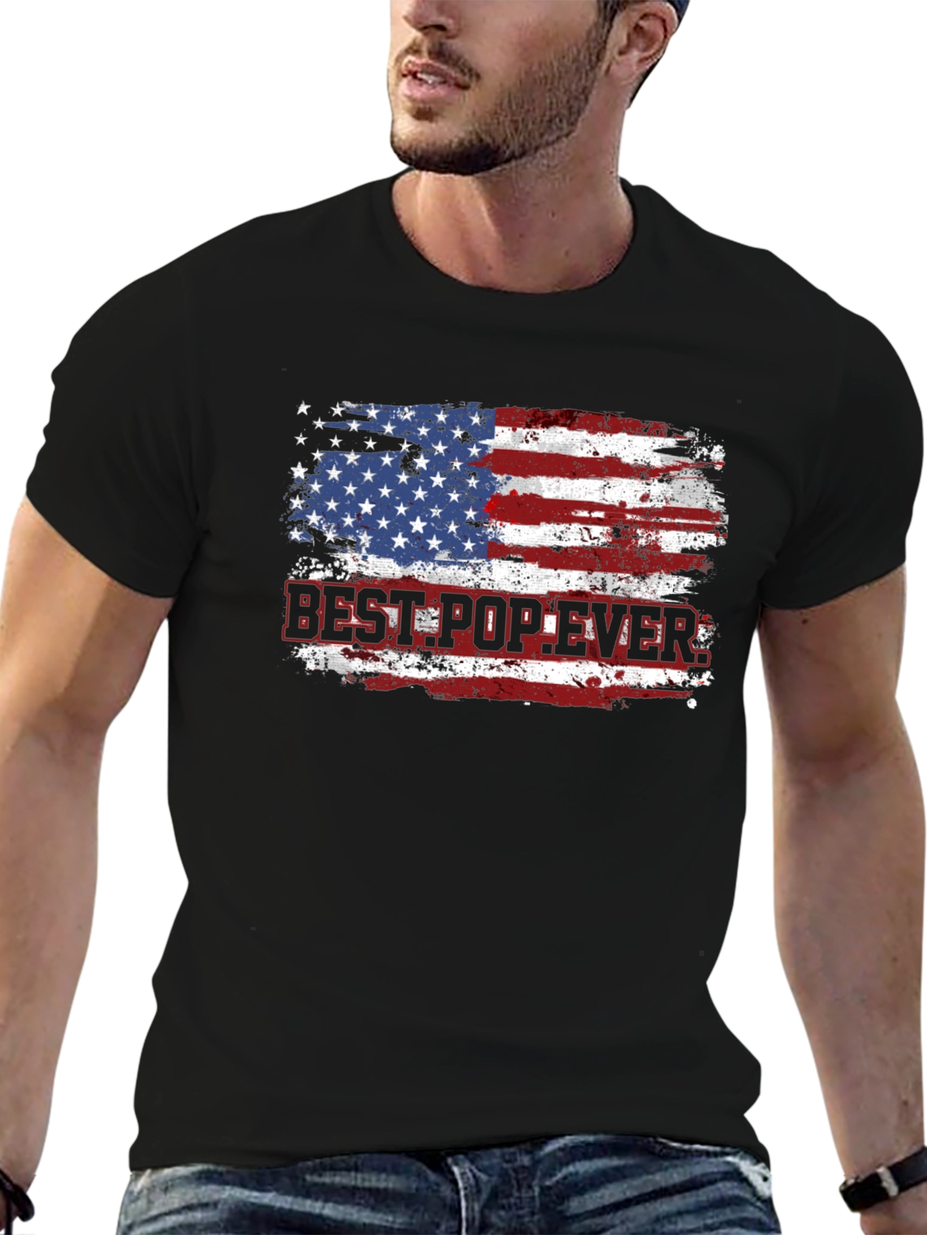 Best Pop Ever USA Flag T-Shirt