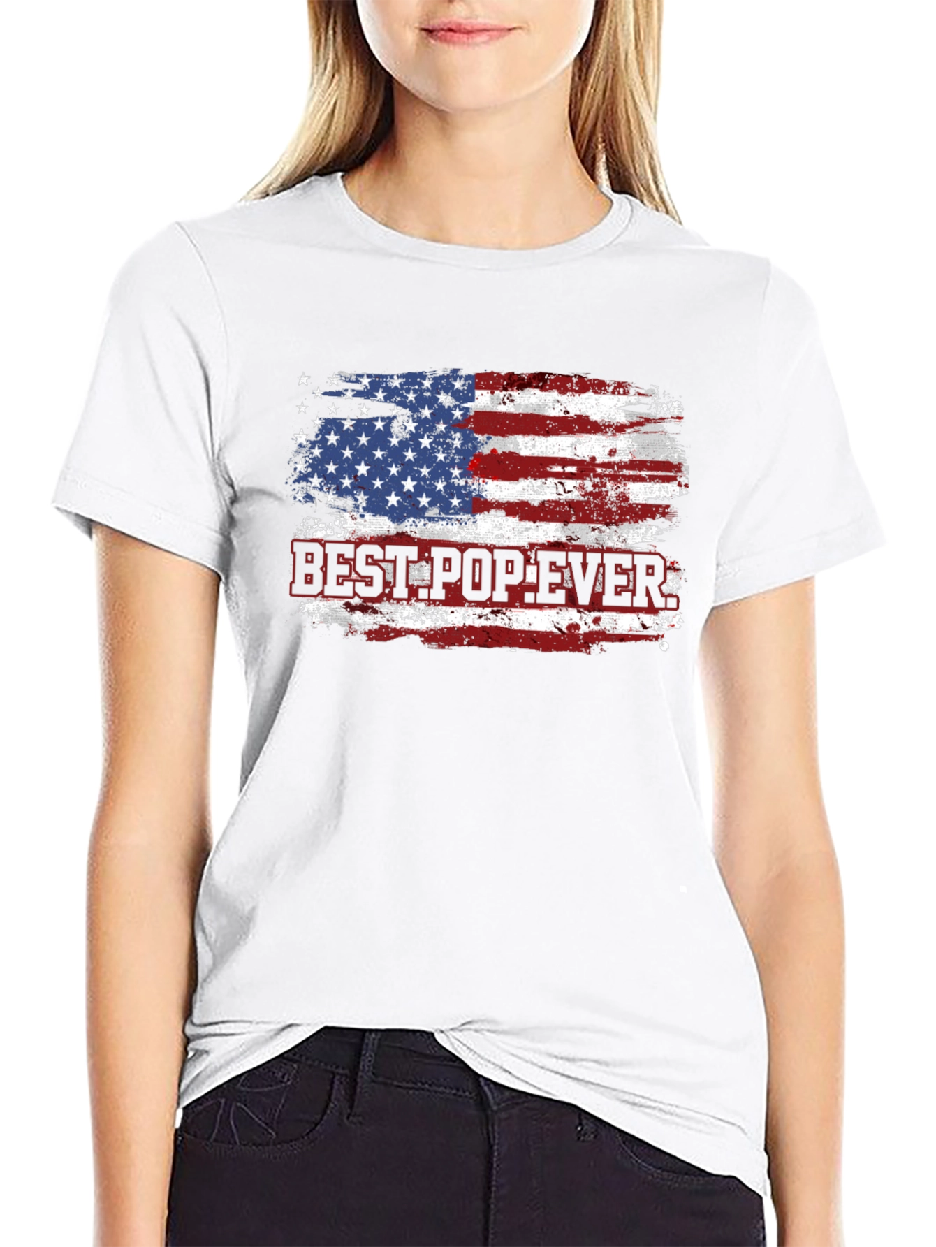 Best Pop Ever USA Flag T-Shirt