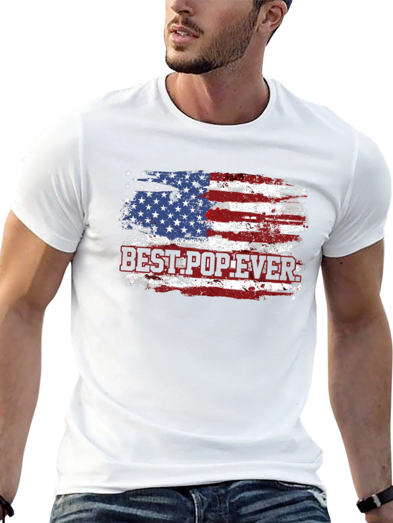 Best Pop Ever USA Flag T-Shirt