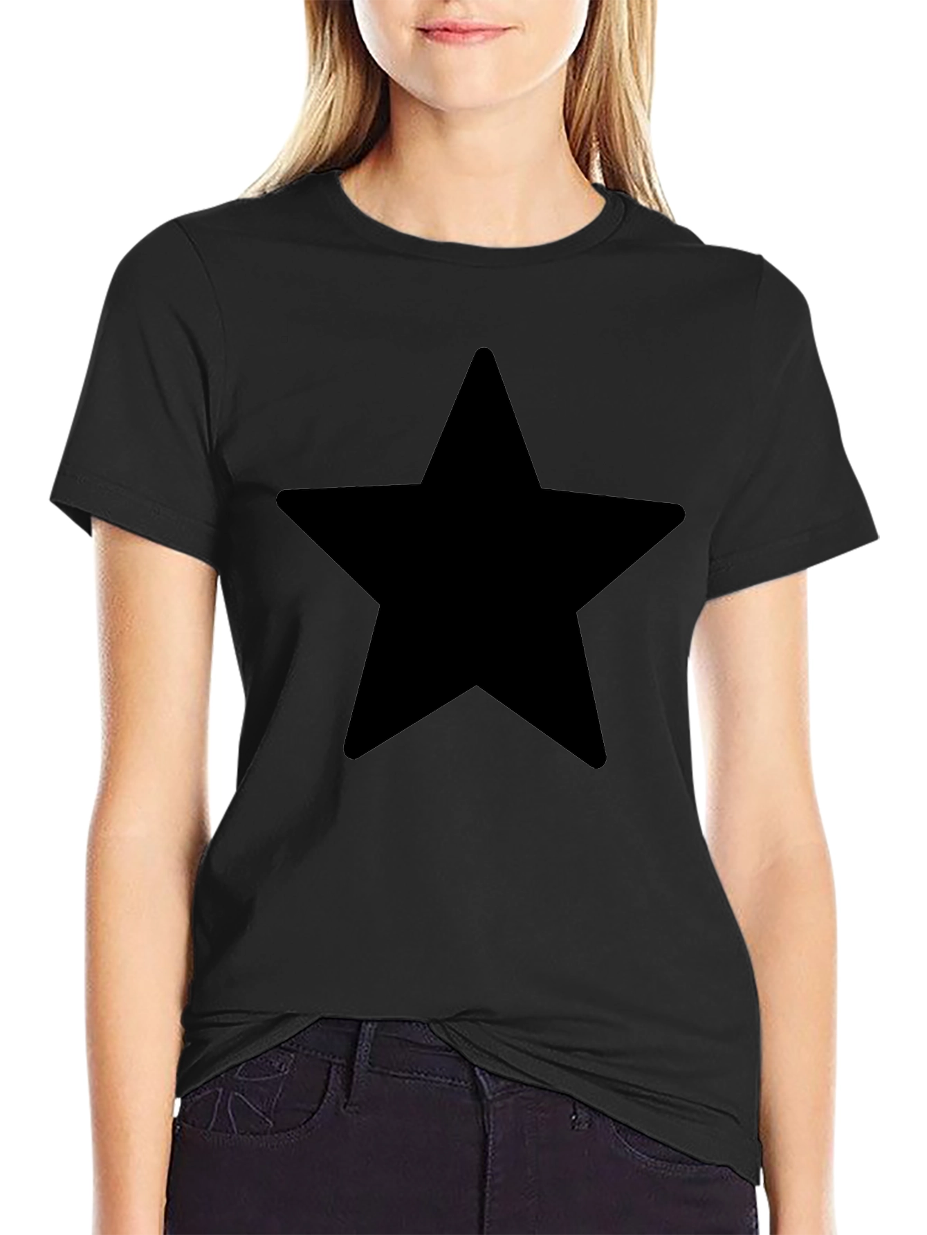 Black Star Graphic Tee - Casual Comfort
