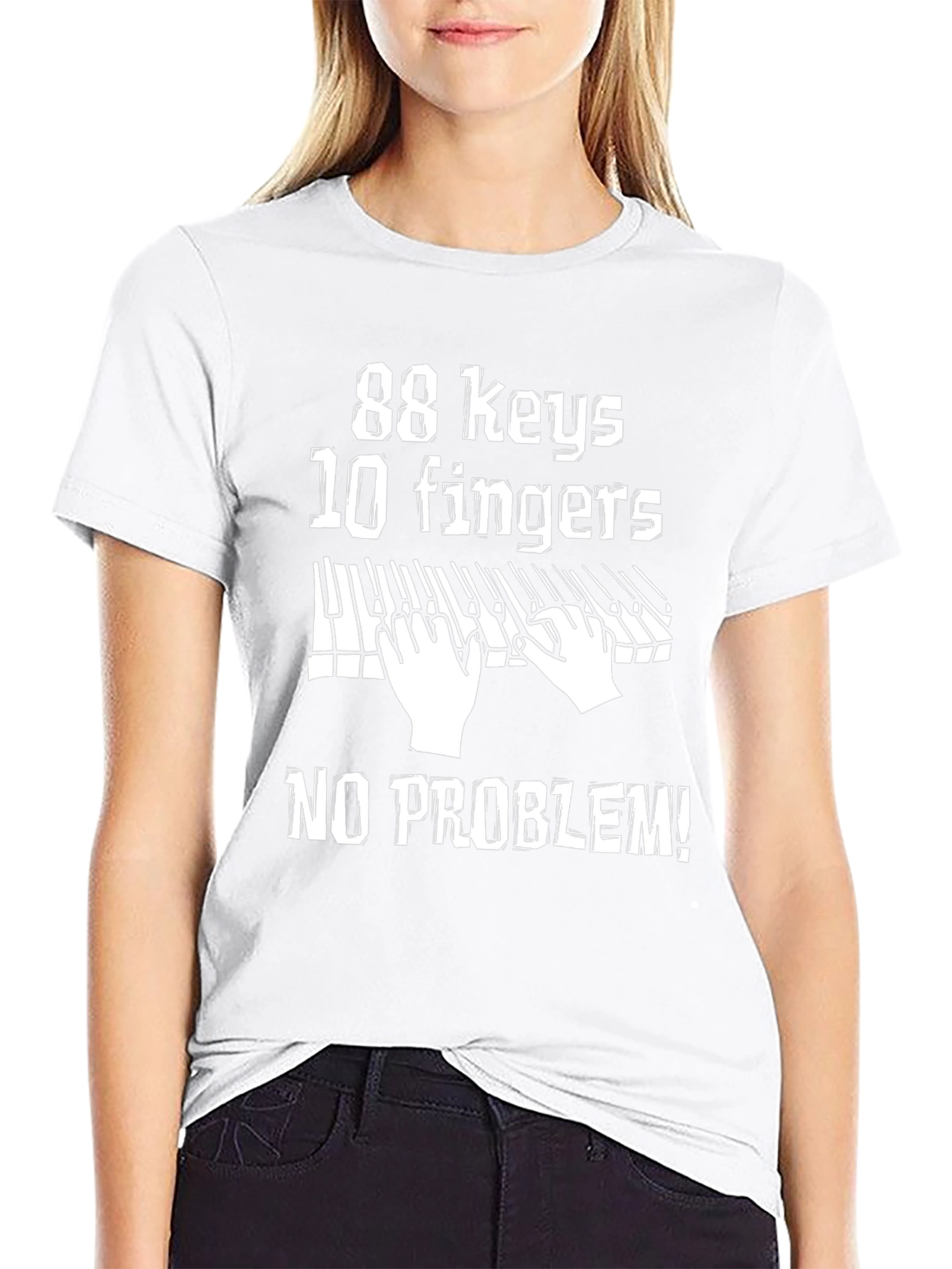 88 Keys 10 Fingers No Problem! Graphic Tee
