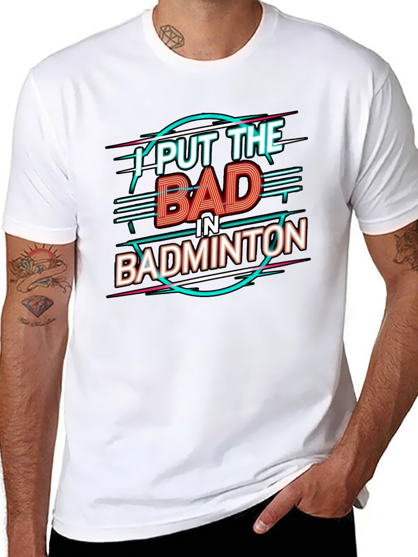 Badminton Pun Graphic Tee - Black Cotton Shirt