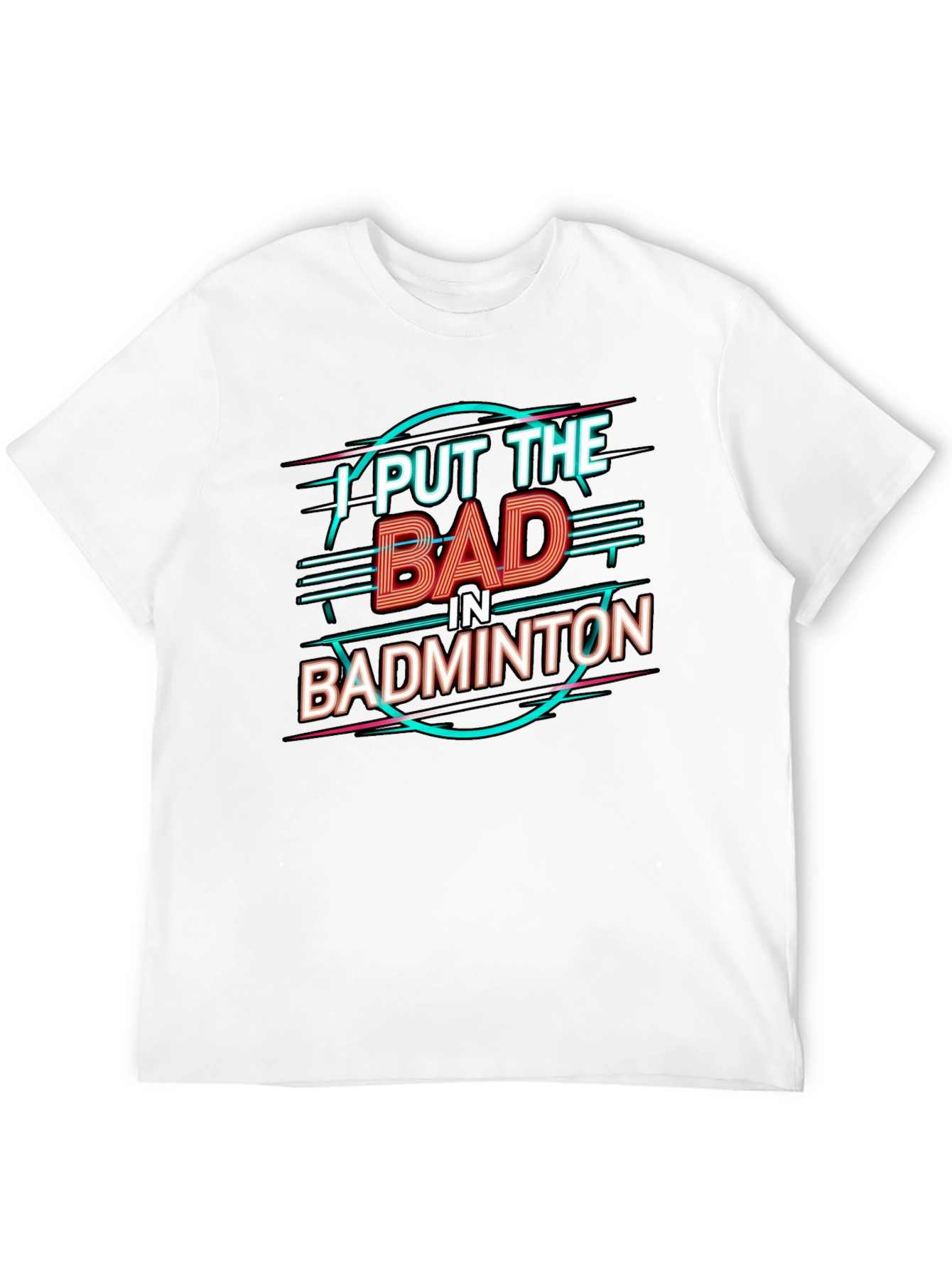 Badminton Pun Graphic Tee - Black Cotton Shirt