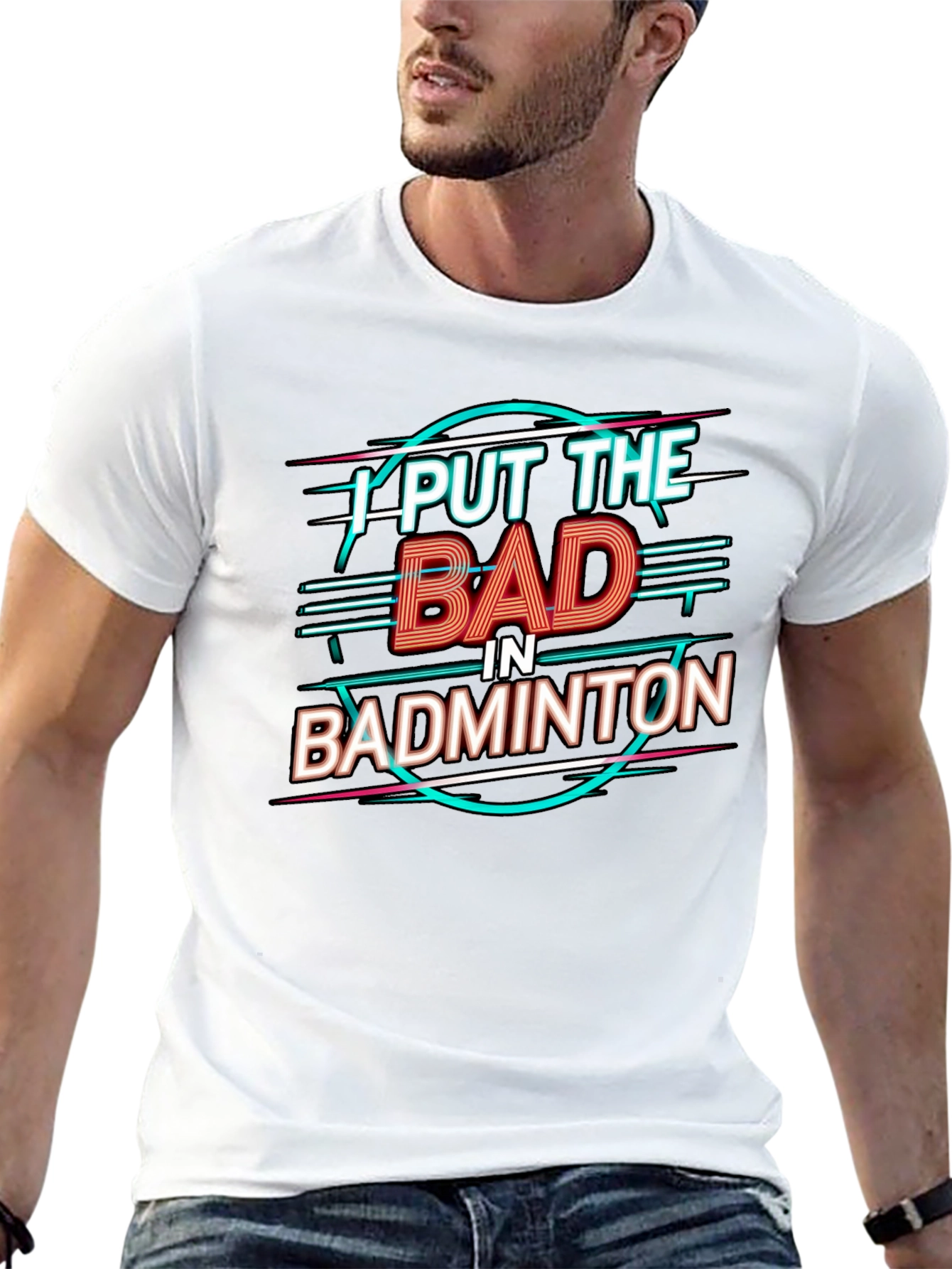 Badminton Pun Graphic Tee - Black Cotton Shirt