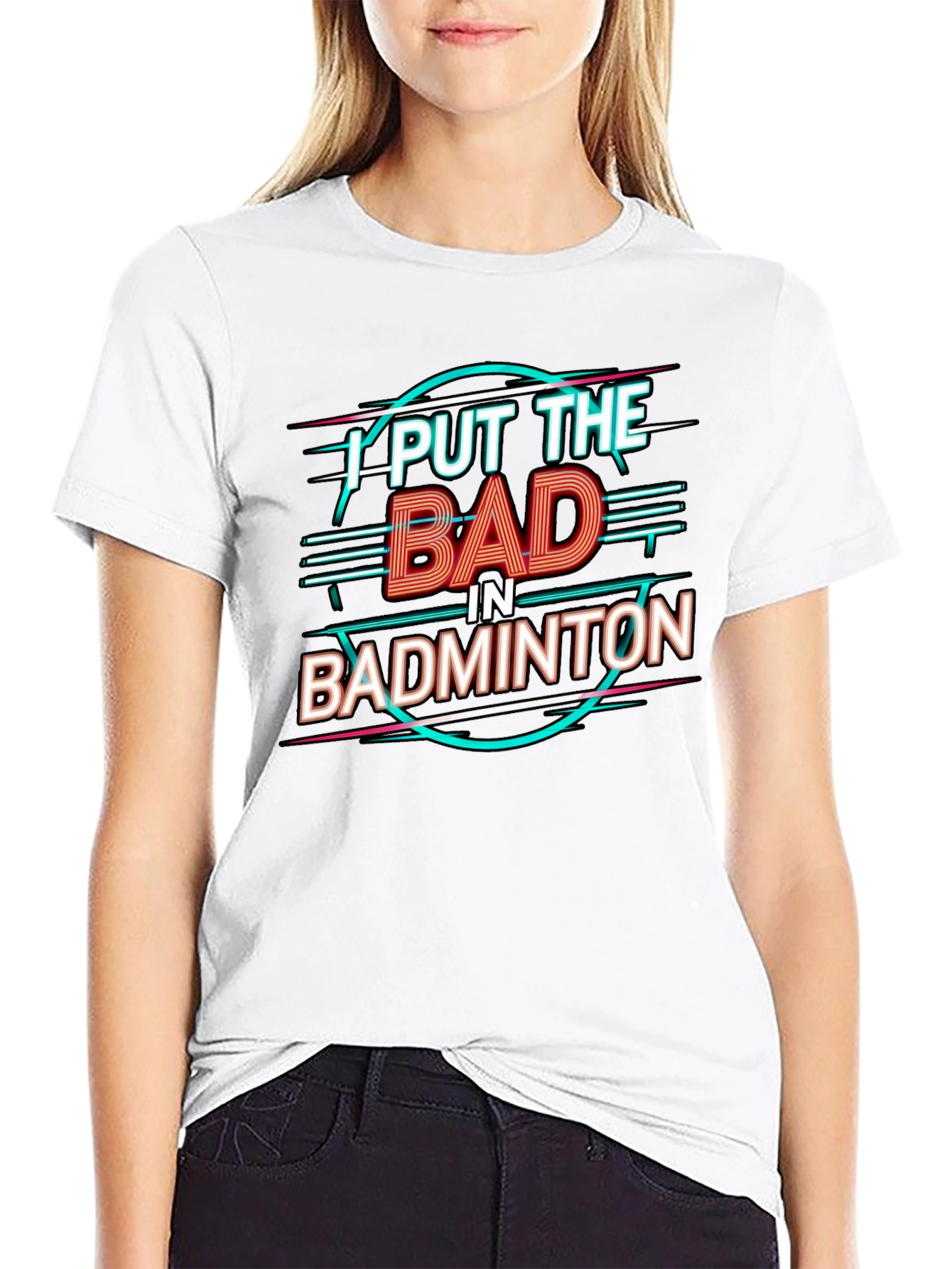 Badminton Pun Graphic Tee - Black Cotton Shirt