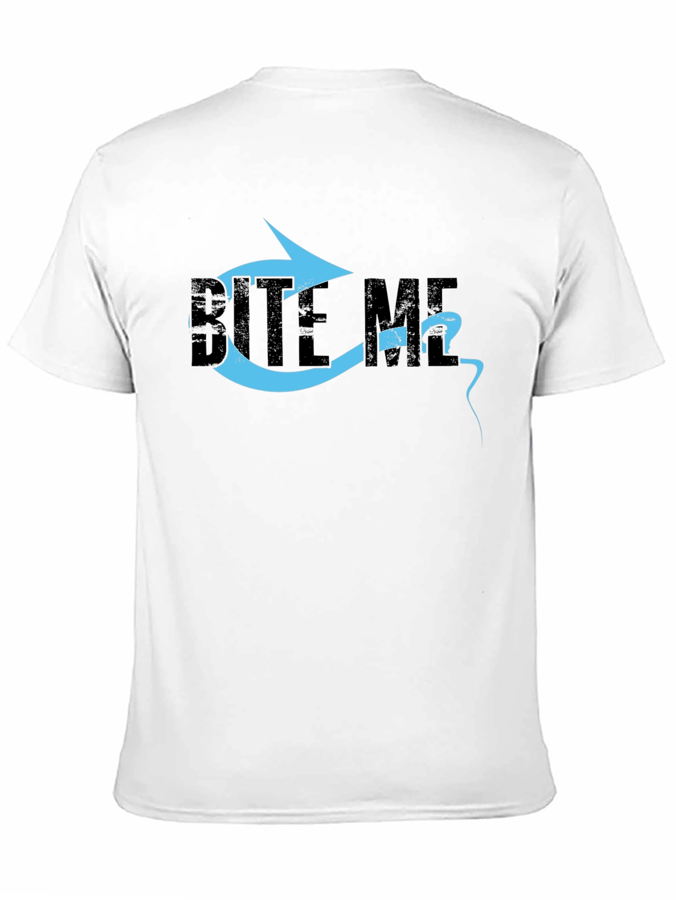 Bite Me Graphic T-Shirt - Black Cotton Tee