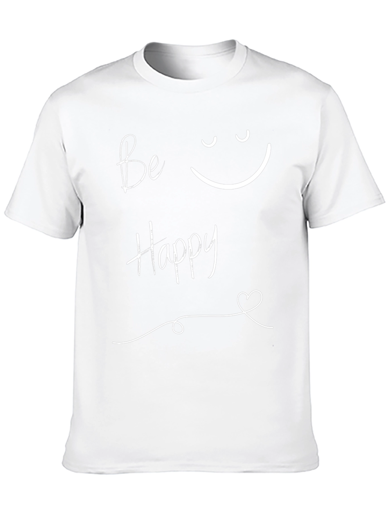 Be Happy Graphic Tee - Stylish Comfort