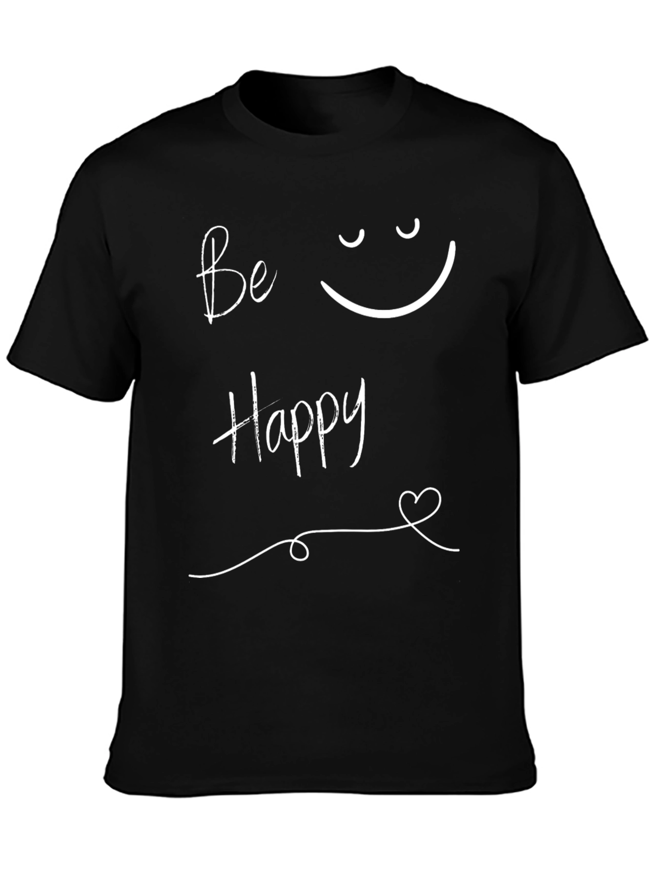 Be Happy Graphic Tee - Stylish Comfort