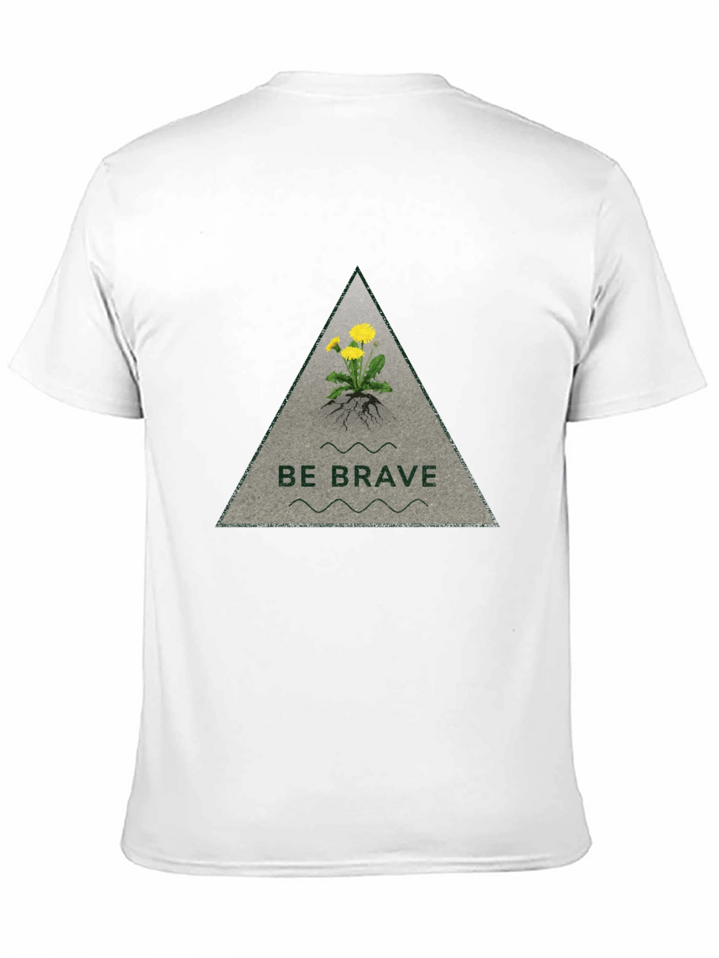 Be Brave Dandelion Graphic Tee - Black