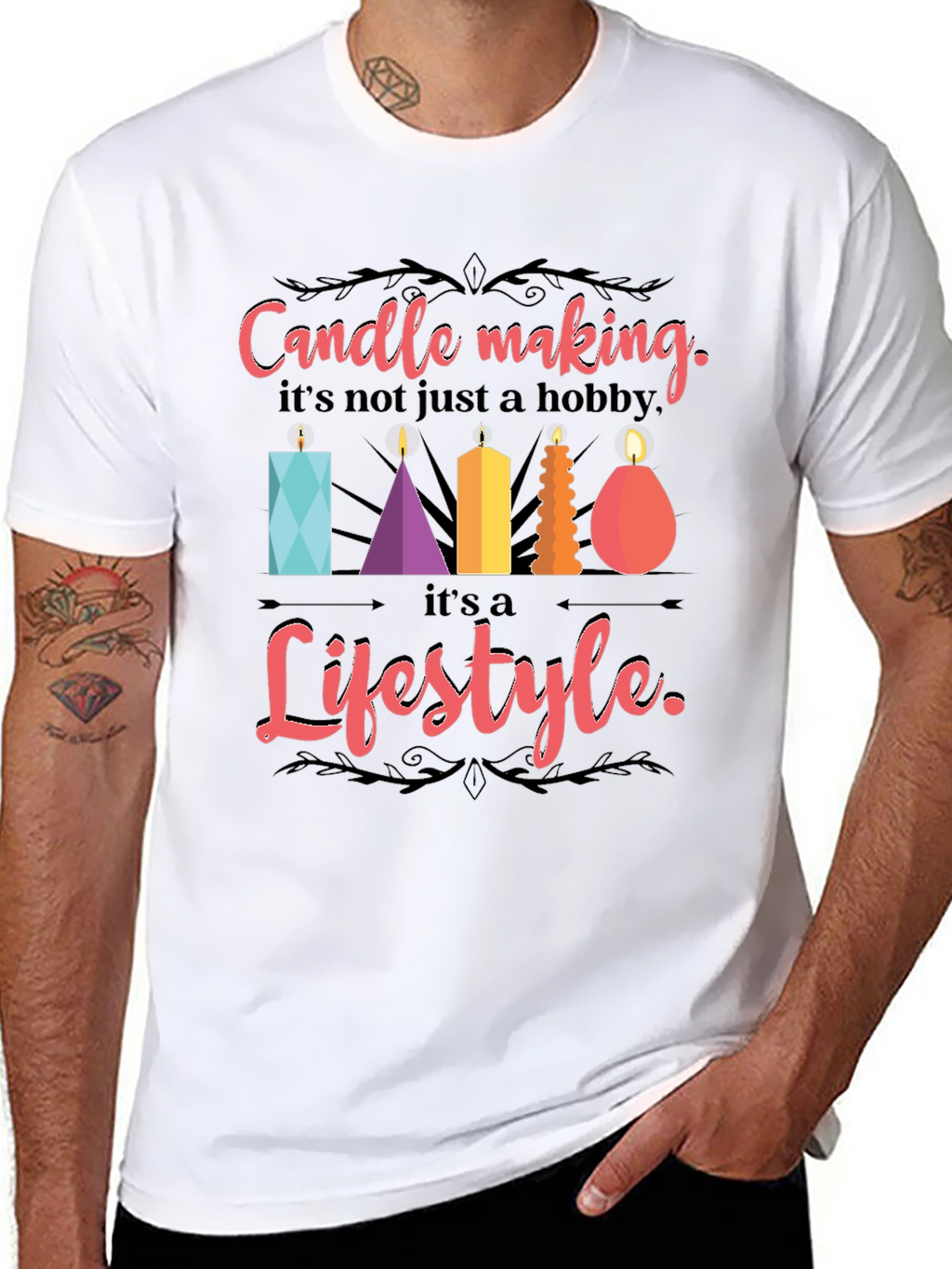 Candle Making Lifestyle Graphic Tee