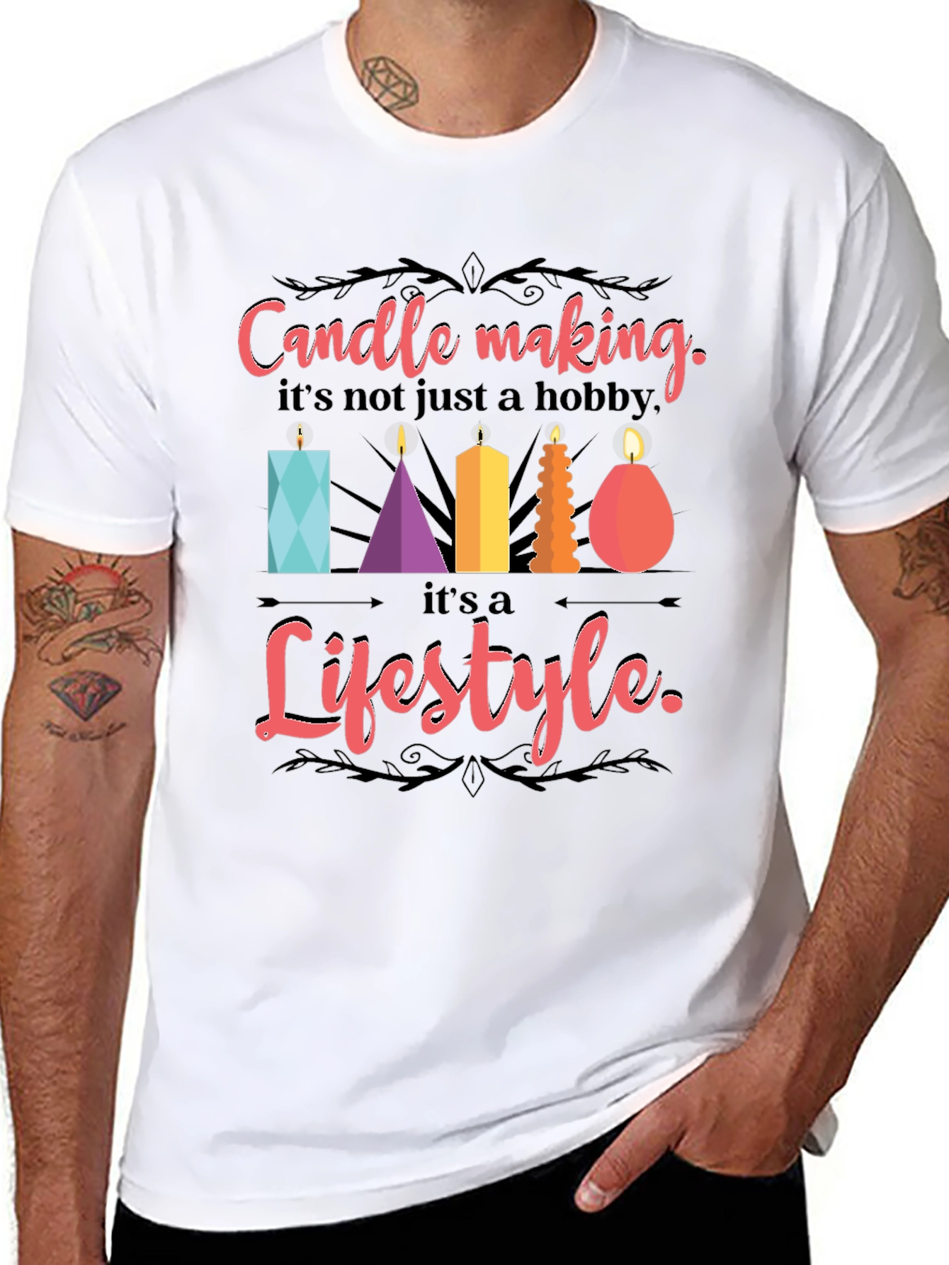 Candle Making Lifestyle Graphic Tee