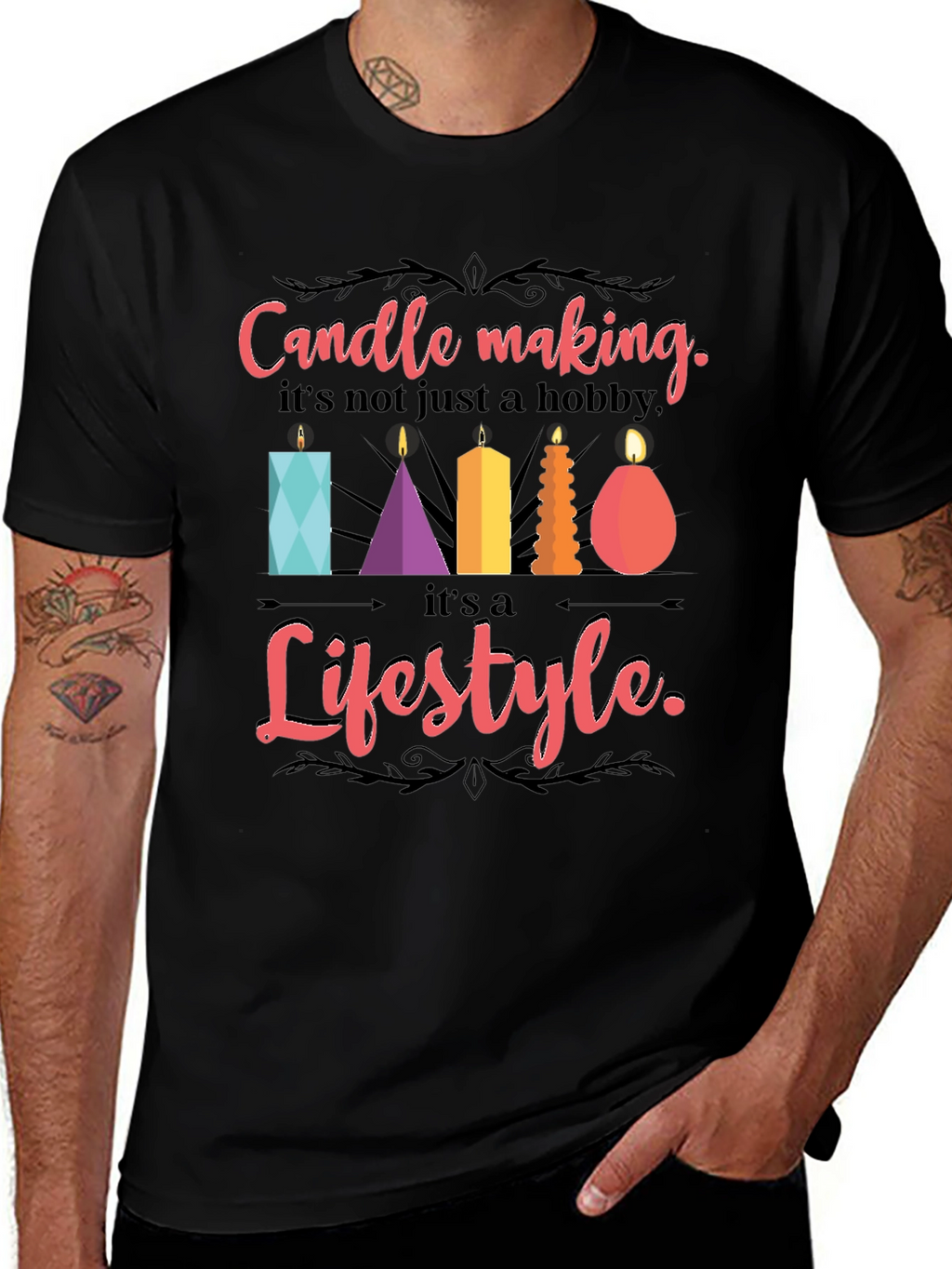 Candle Making Lifestyle Graphic Tee