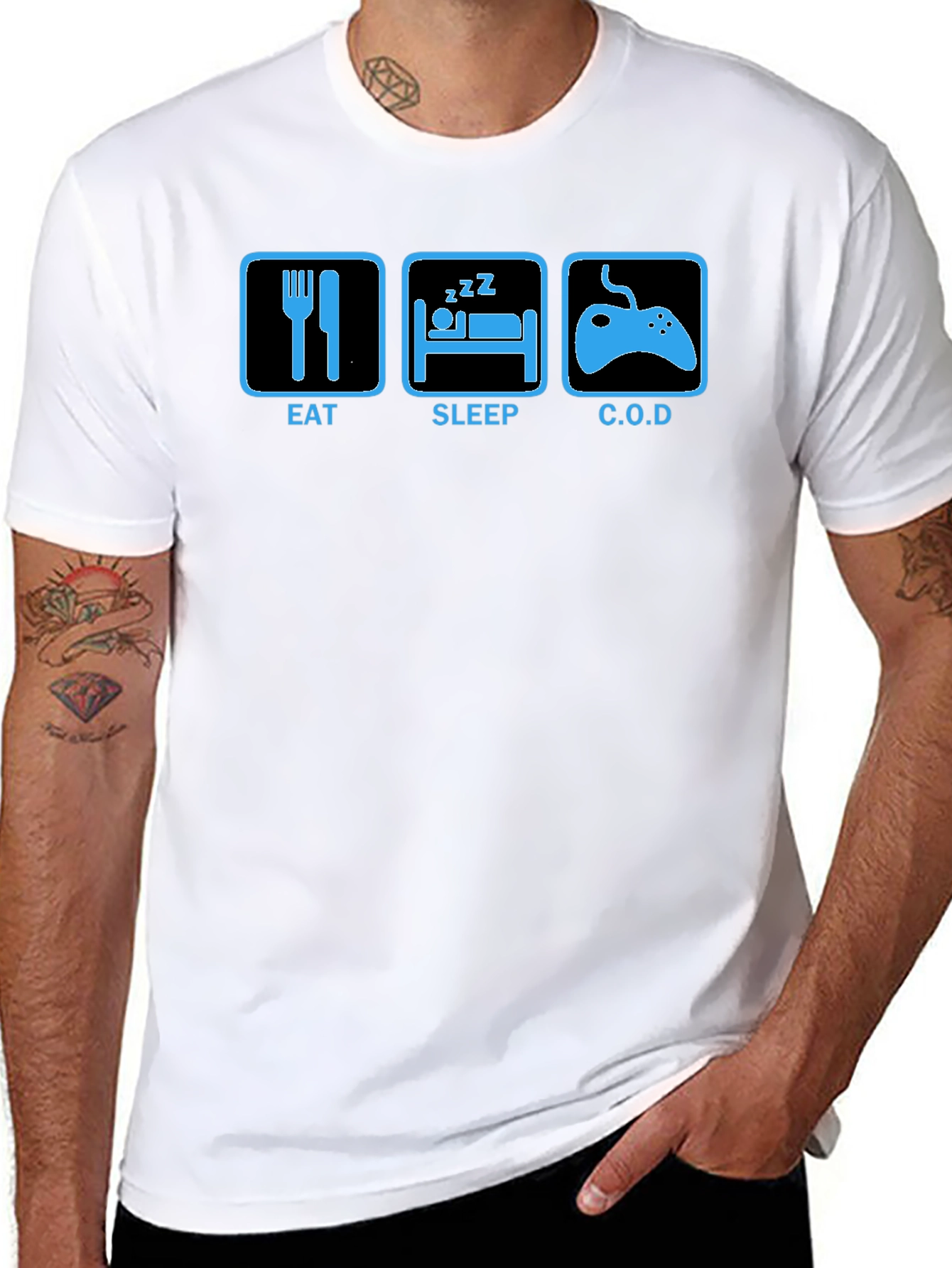 Eat Sleep COD T-Shirt - Gamer Lifestyle Tee