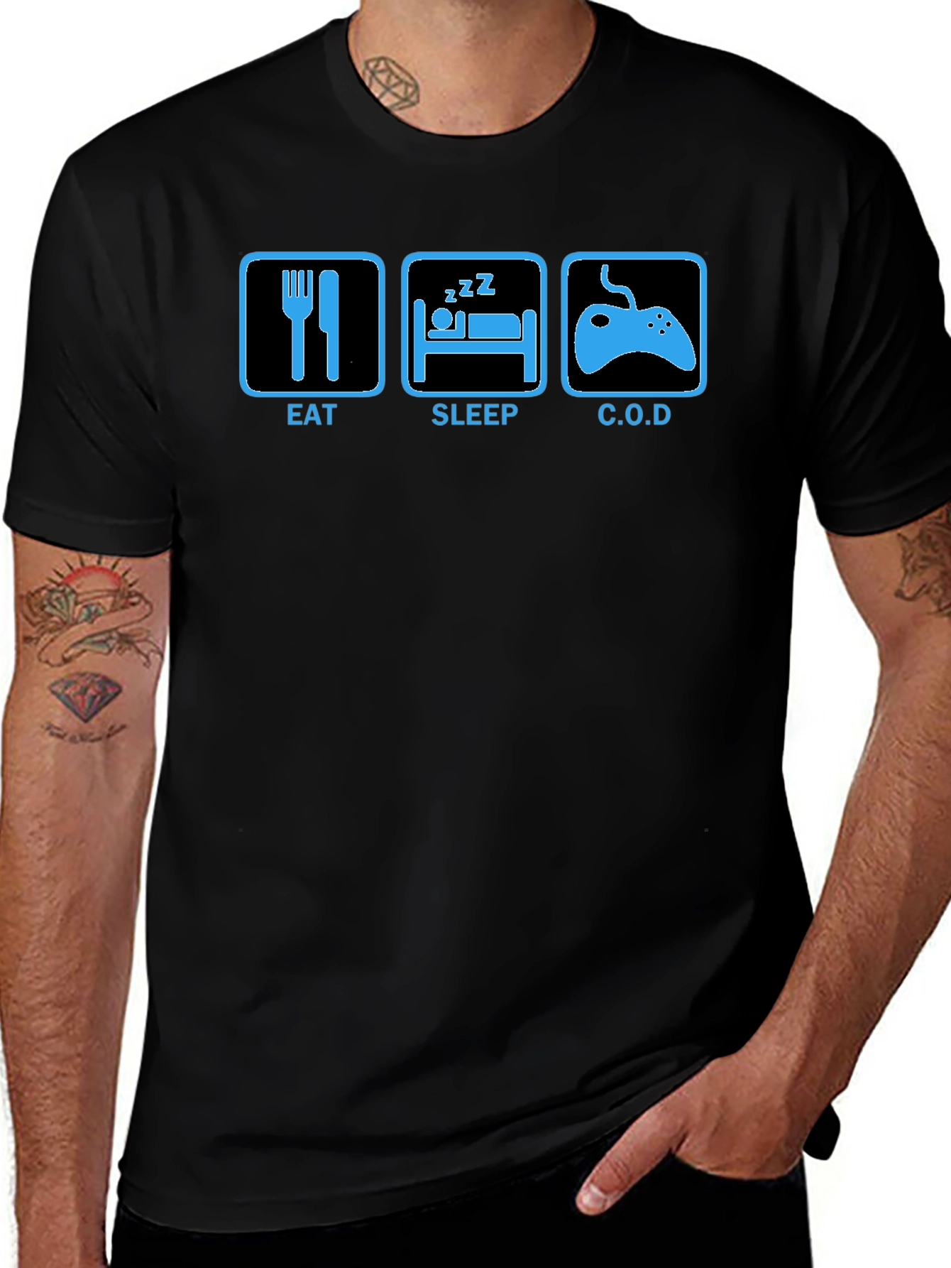 Eat Sleep COD T-Shirt - Gamer Lifestyle Tee