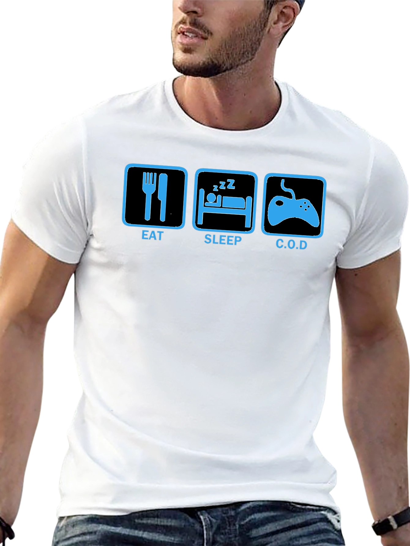 Eat Sleep COD T-Shirt - Gamer Lifestyle Tee