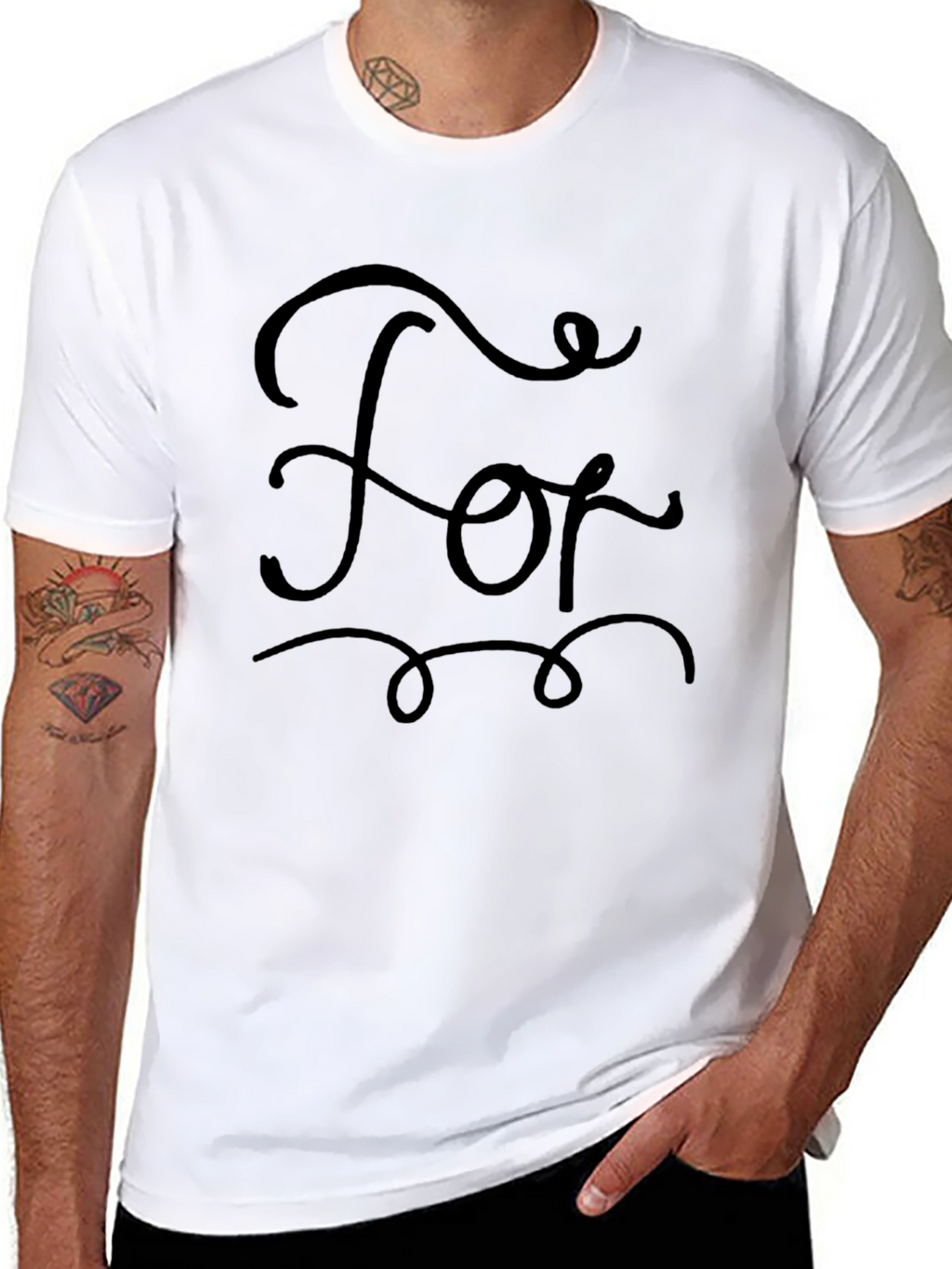 Stylish Black For Graphic T-Shirt