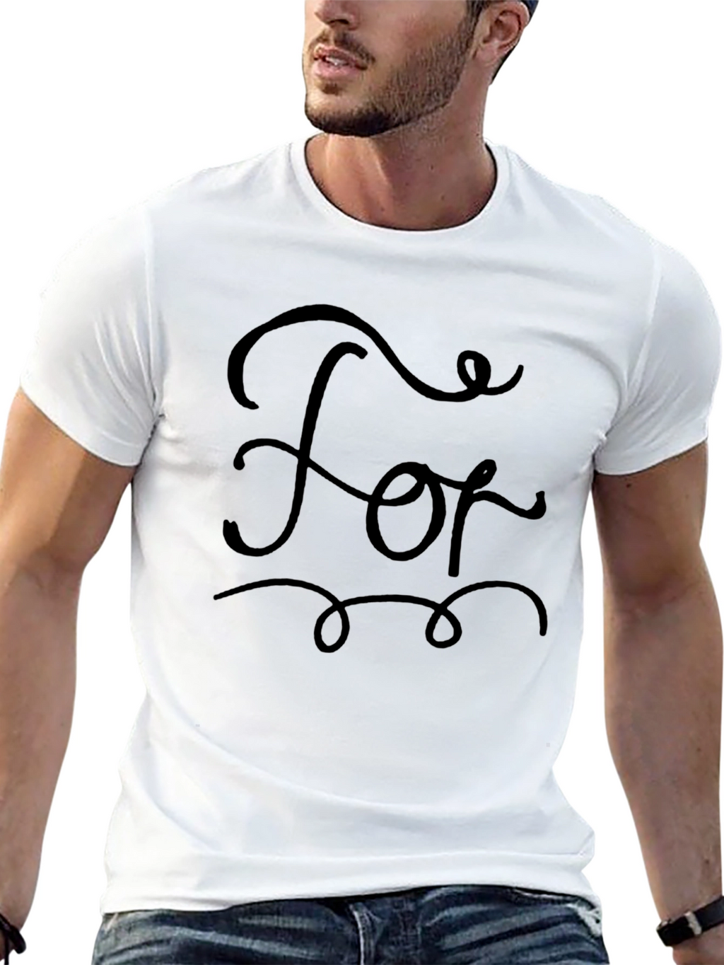 Stylish Black For Graphic T-Shirt