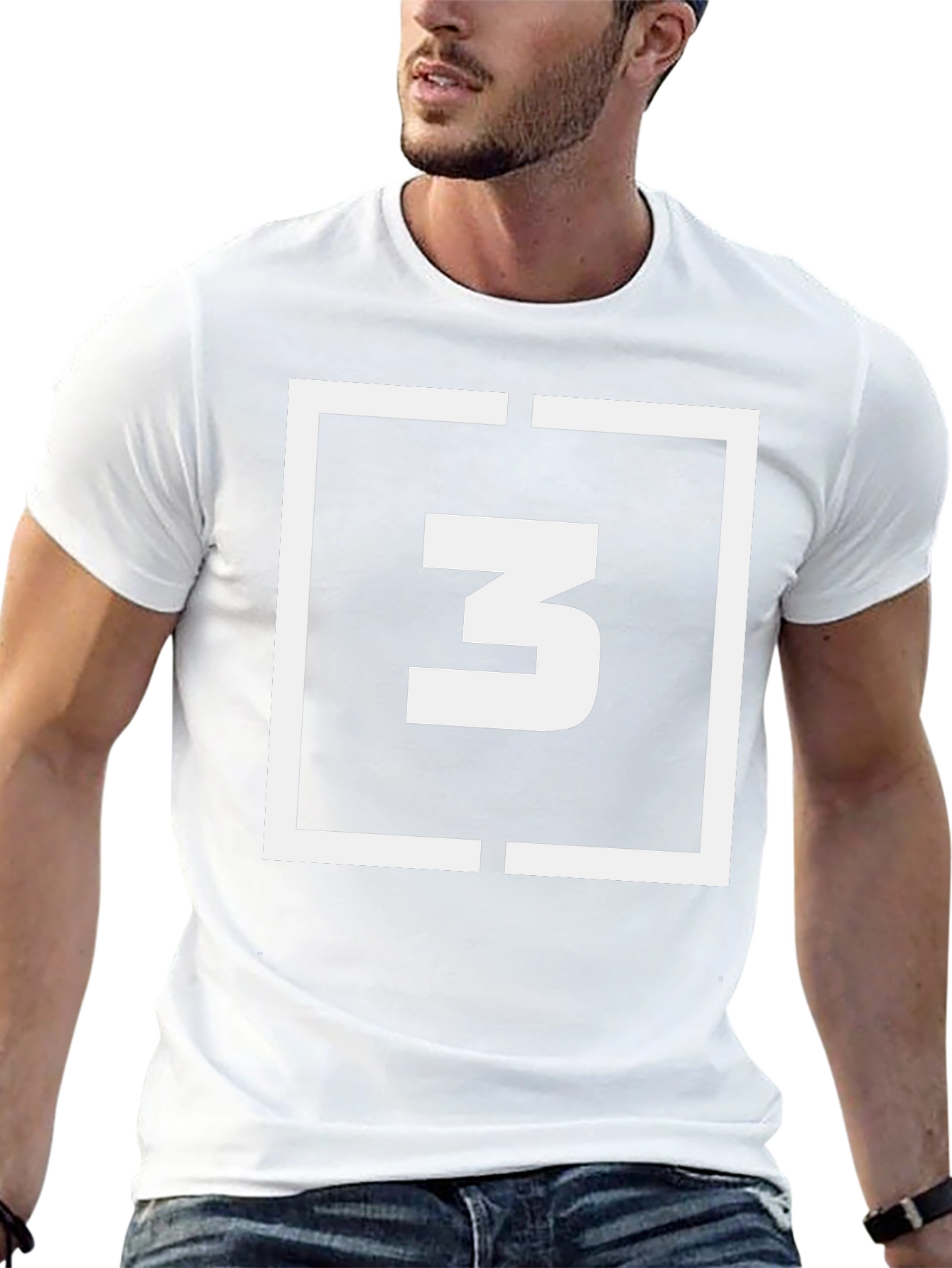 Abstract Graphic Tee - Number 3 Design