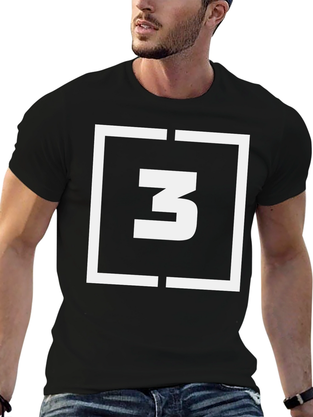 Abstract Graphic Tee - Number 3 Design