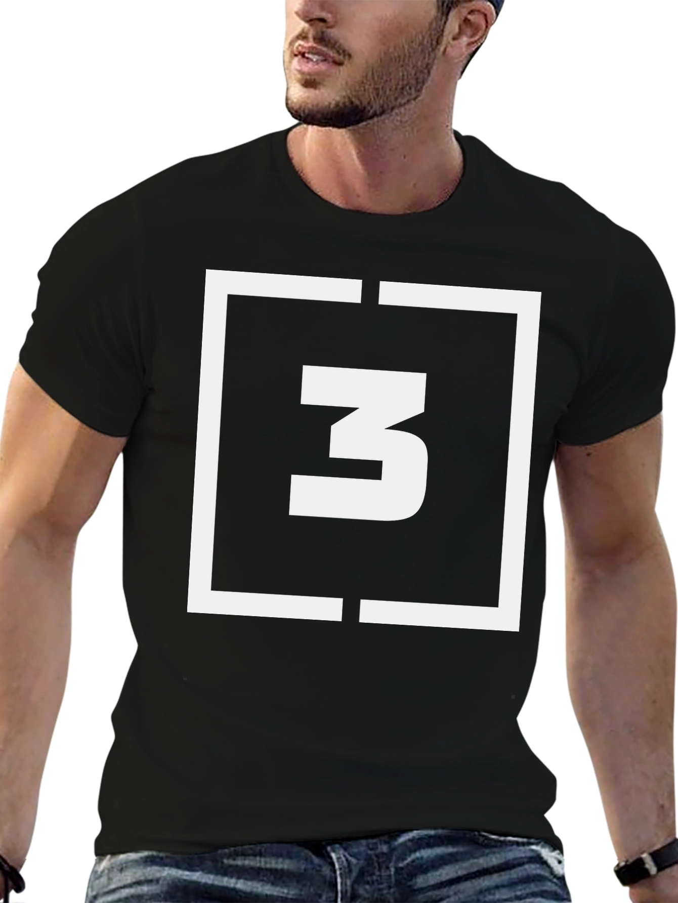 Abstract Graphic Tee - Number 3 Design