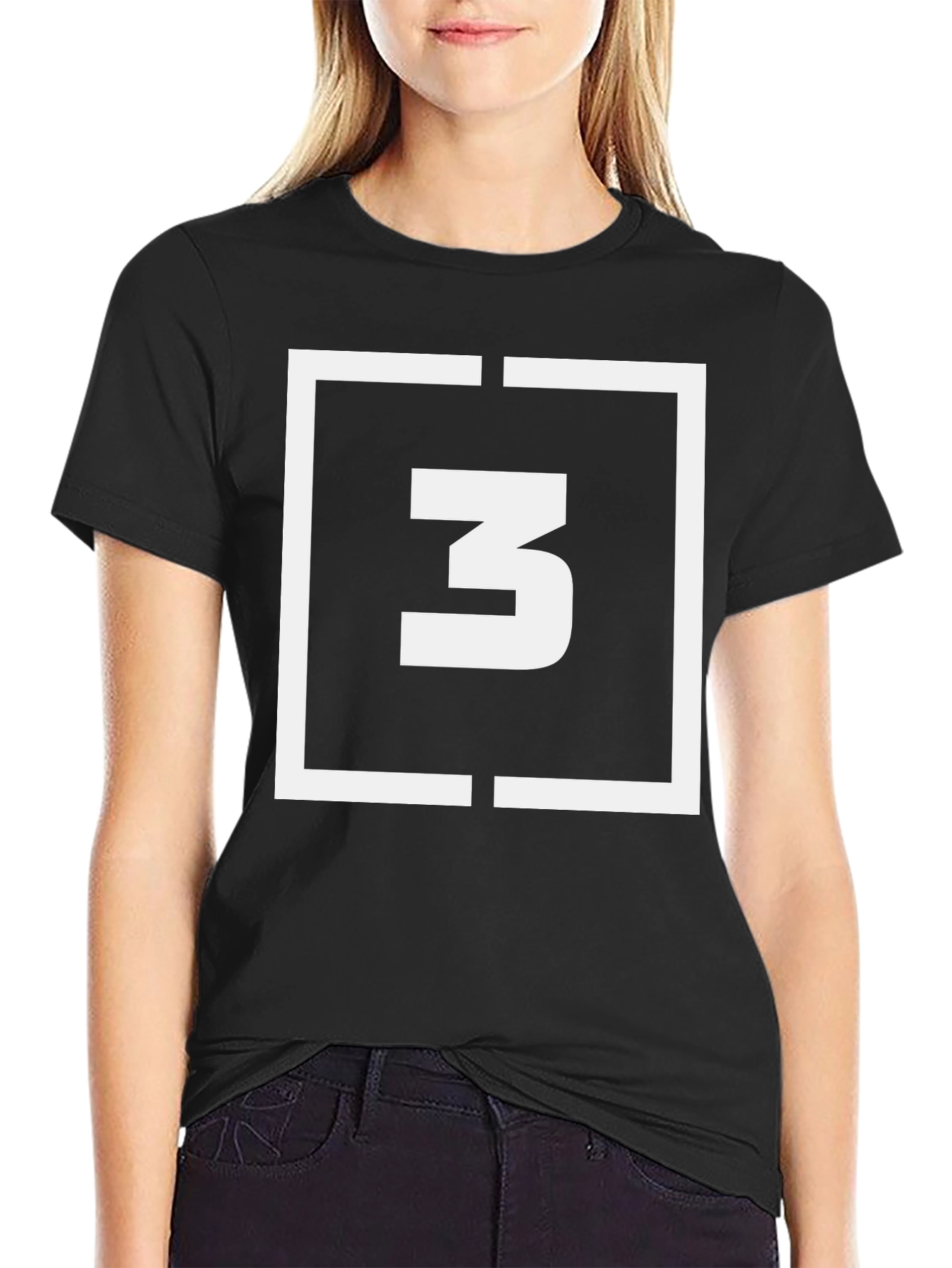 Abstract Graphic Tee - Number 3 Design