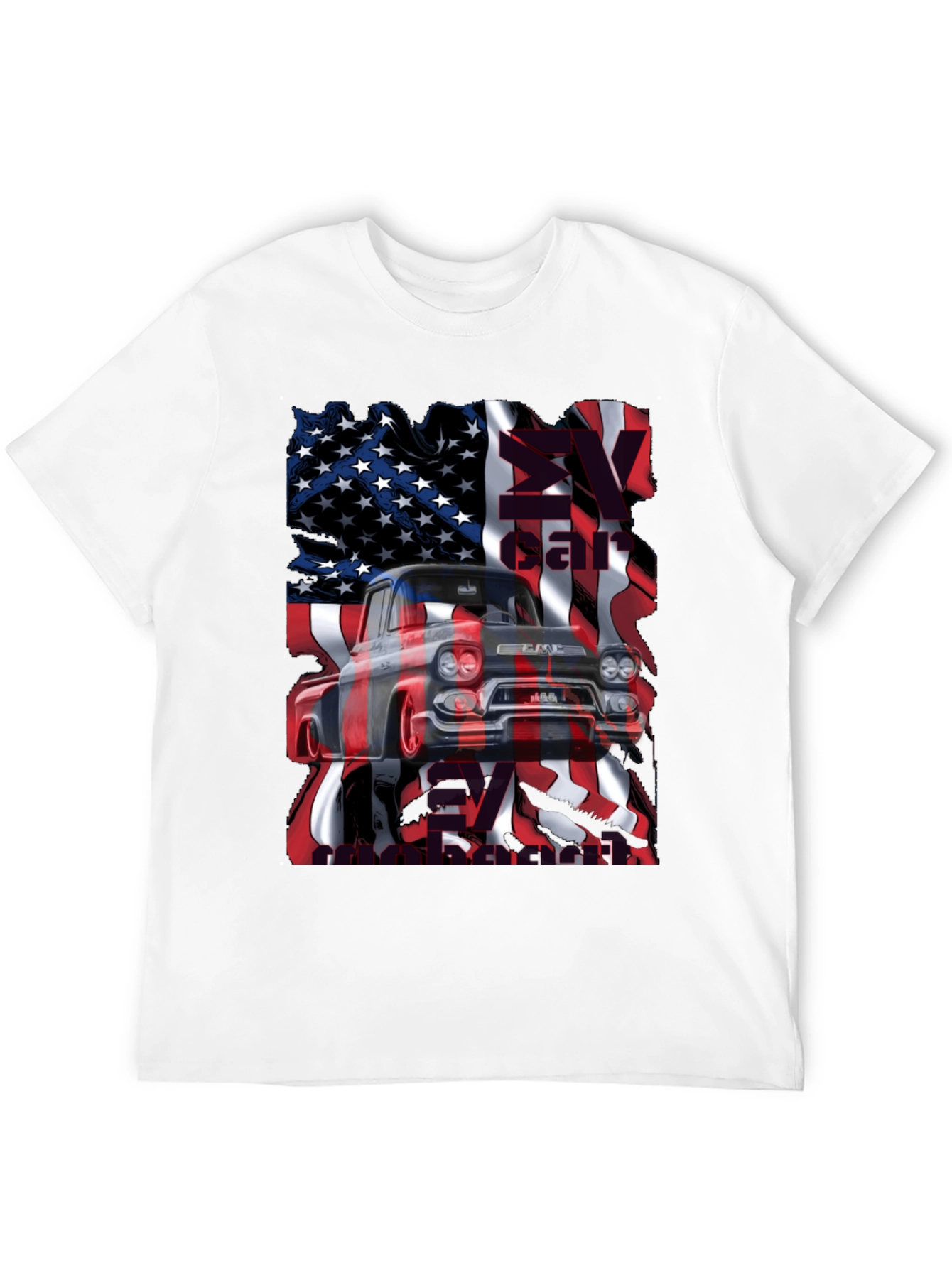 American Flag Truck T-Shirt