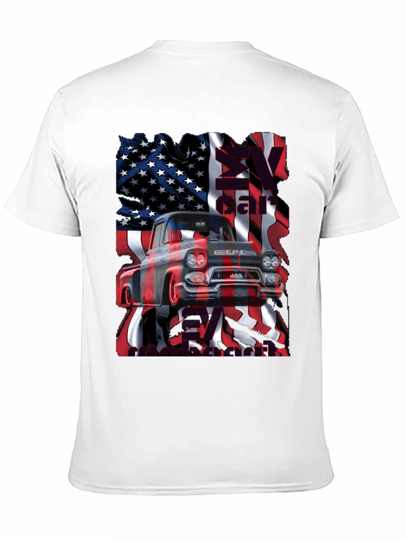 American Flag Truck T-Shirt