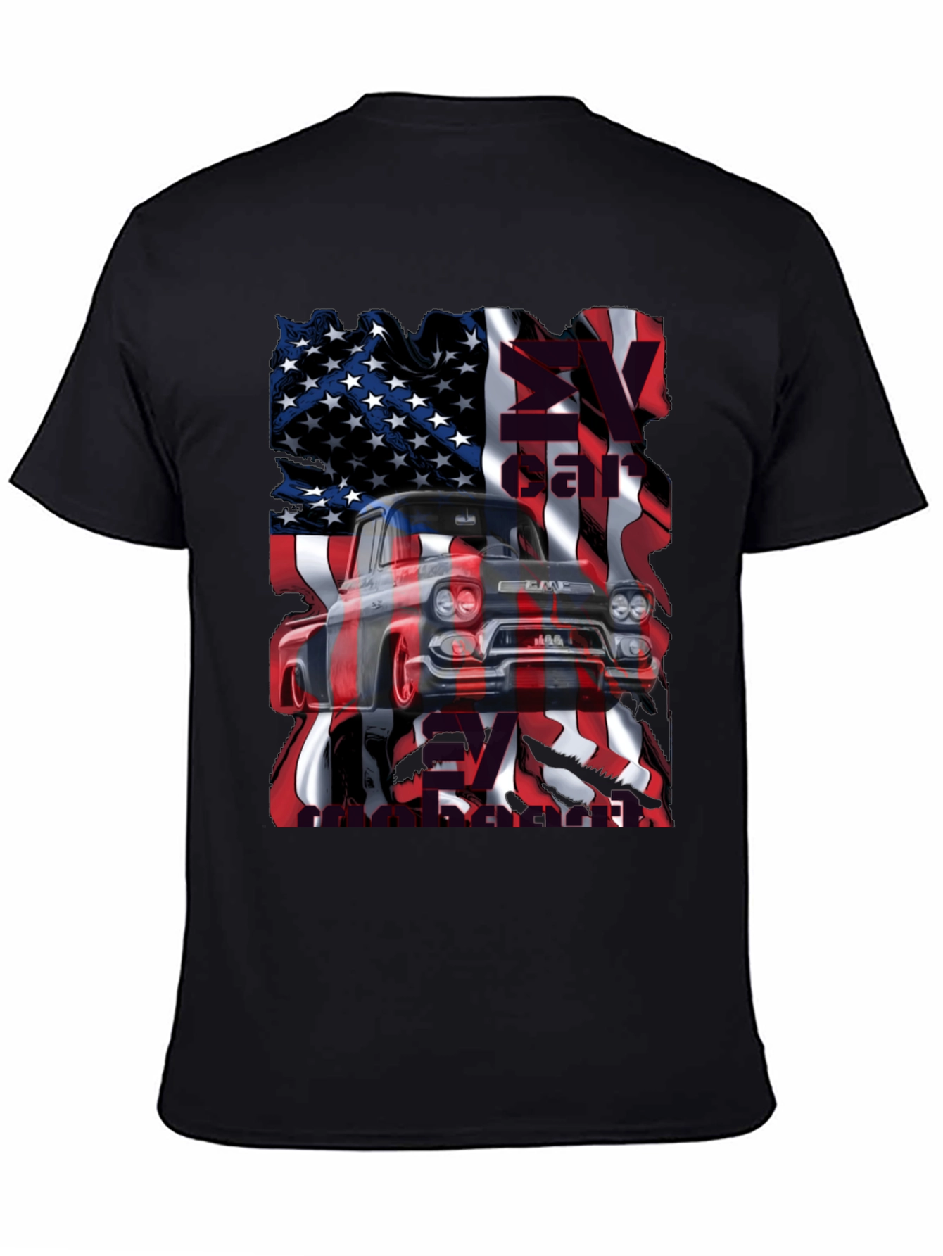American Flag Truck T-Shirt