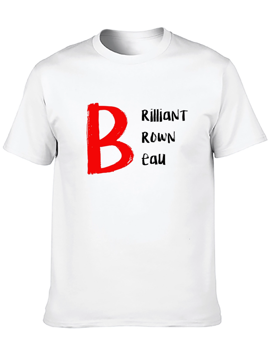 Brilliant Brown Beau Black T-Shirt