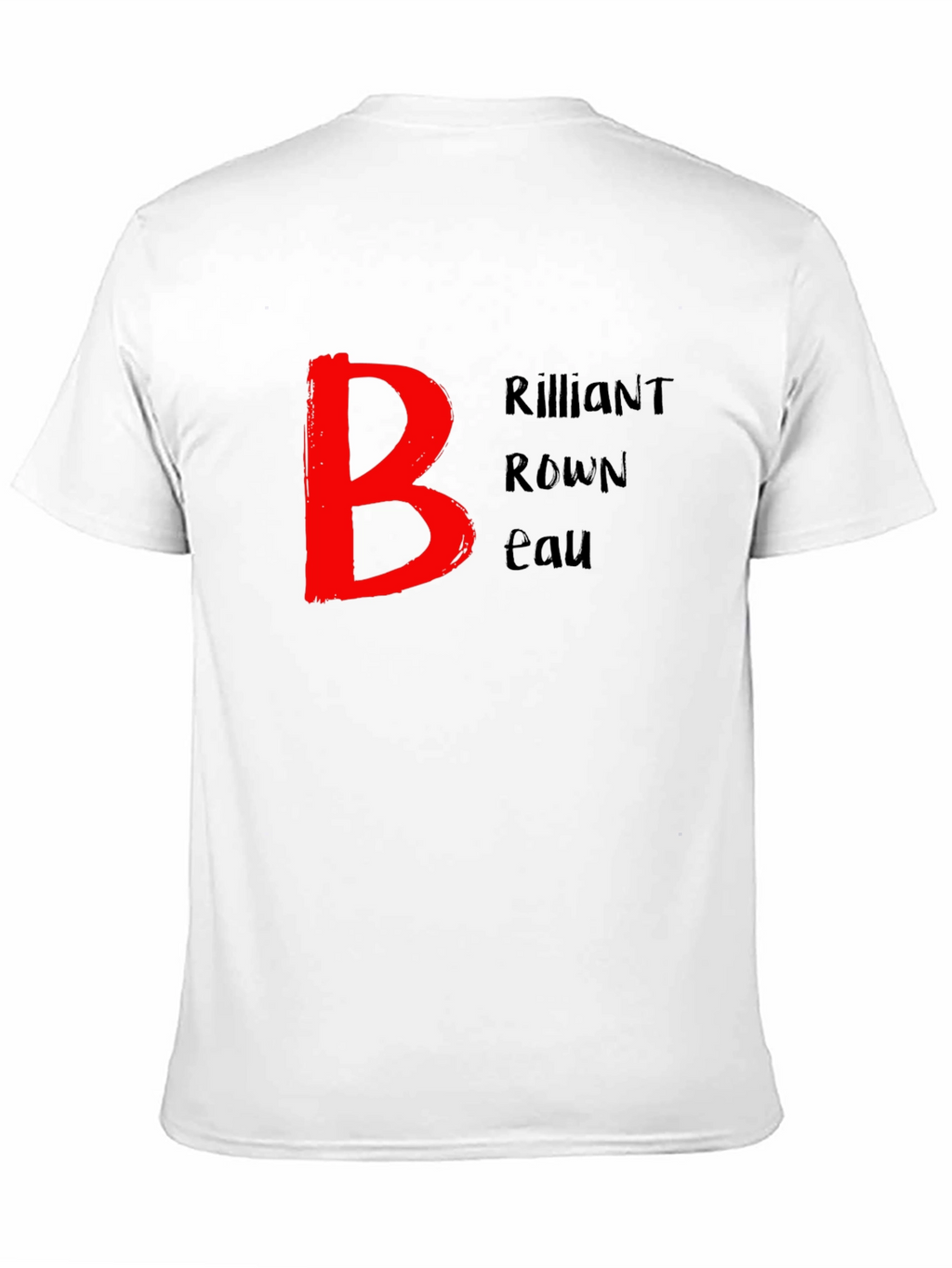 Brilliant Brown Beau Black T-Shirt