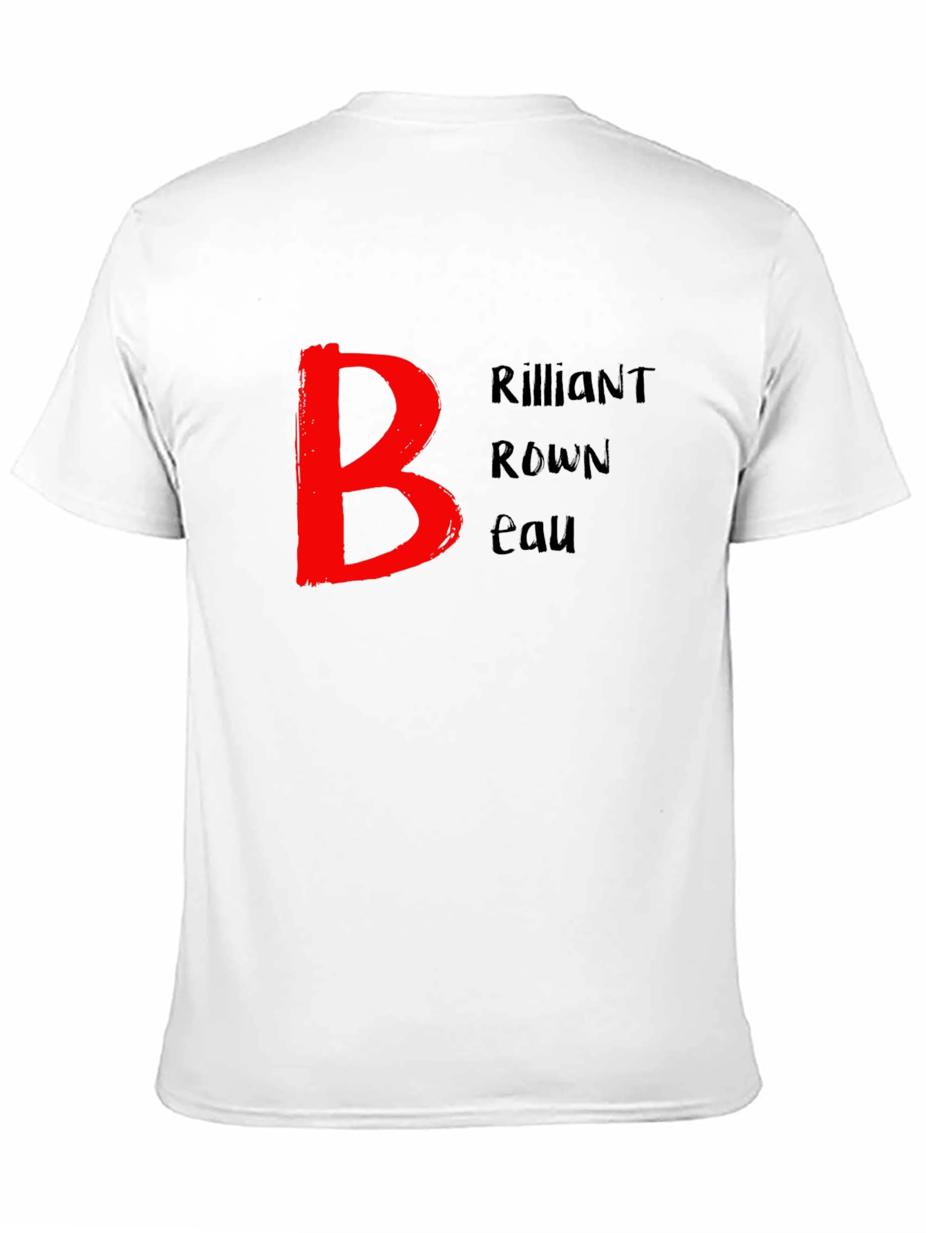 Brilliant Brown Beau Black T-Shirt