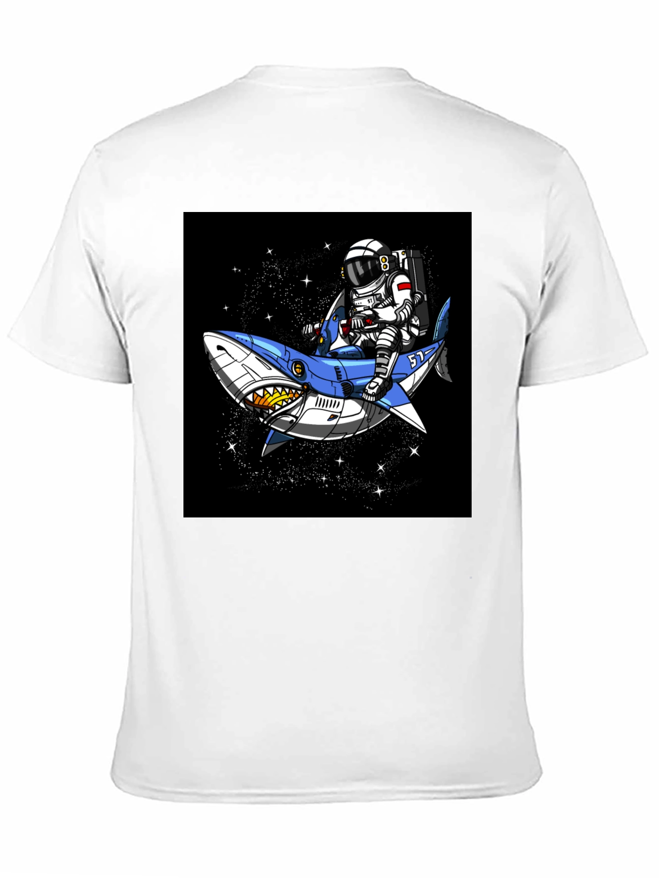 Astronaut Shark Ride T-Shirt