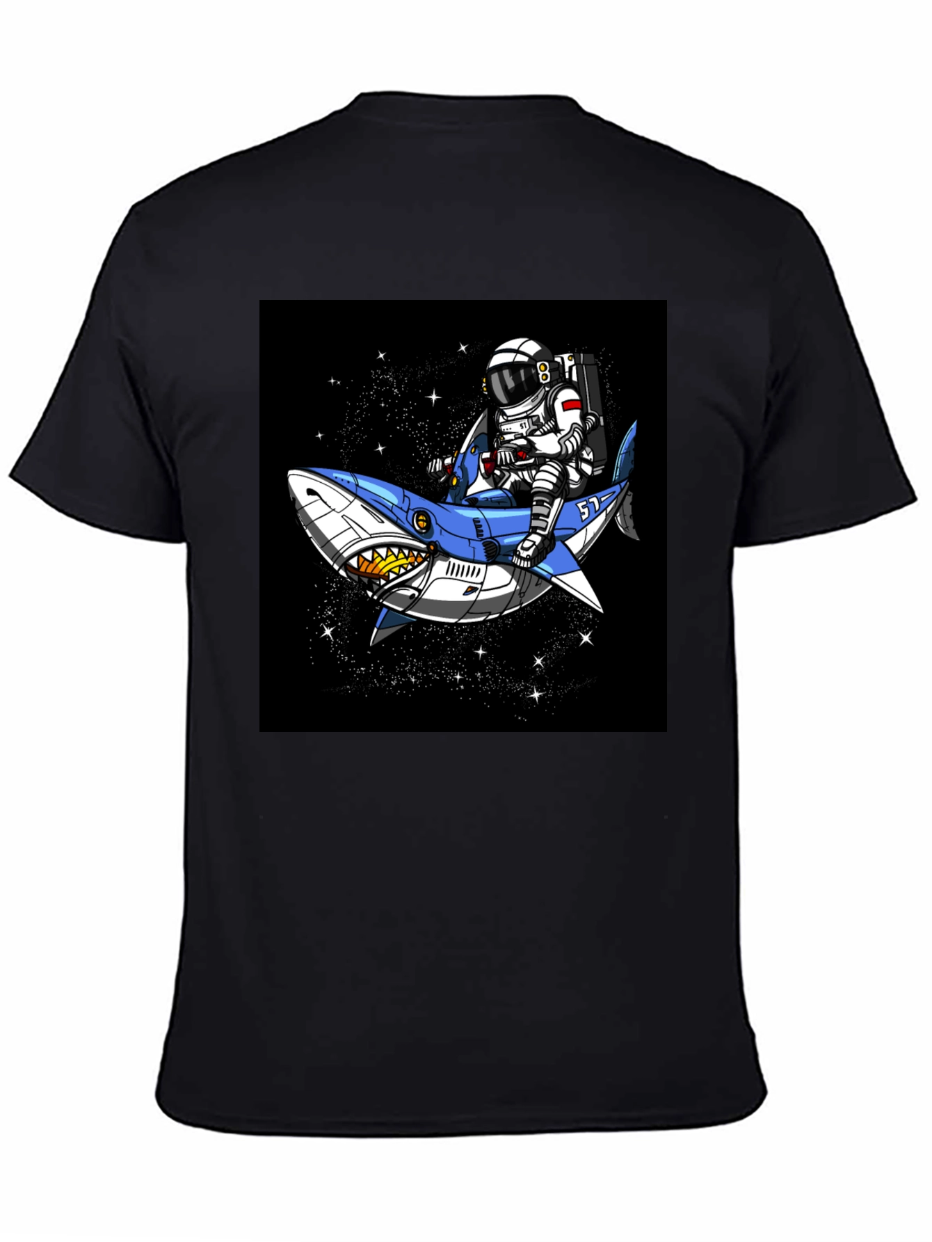 Astronaut Shark Ride T-Shirt