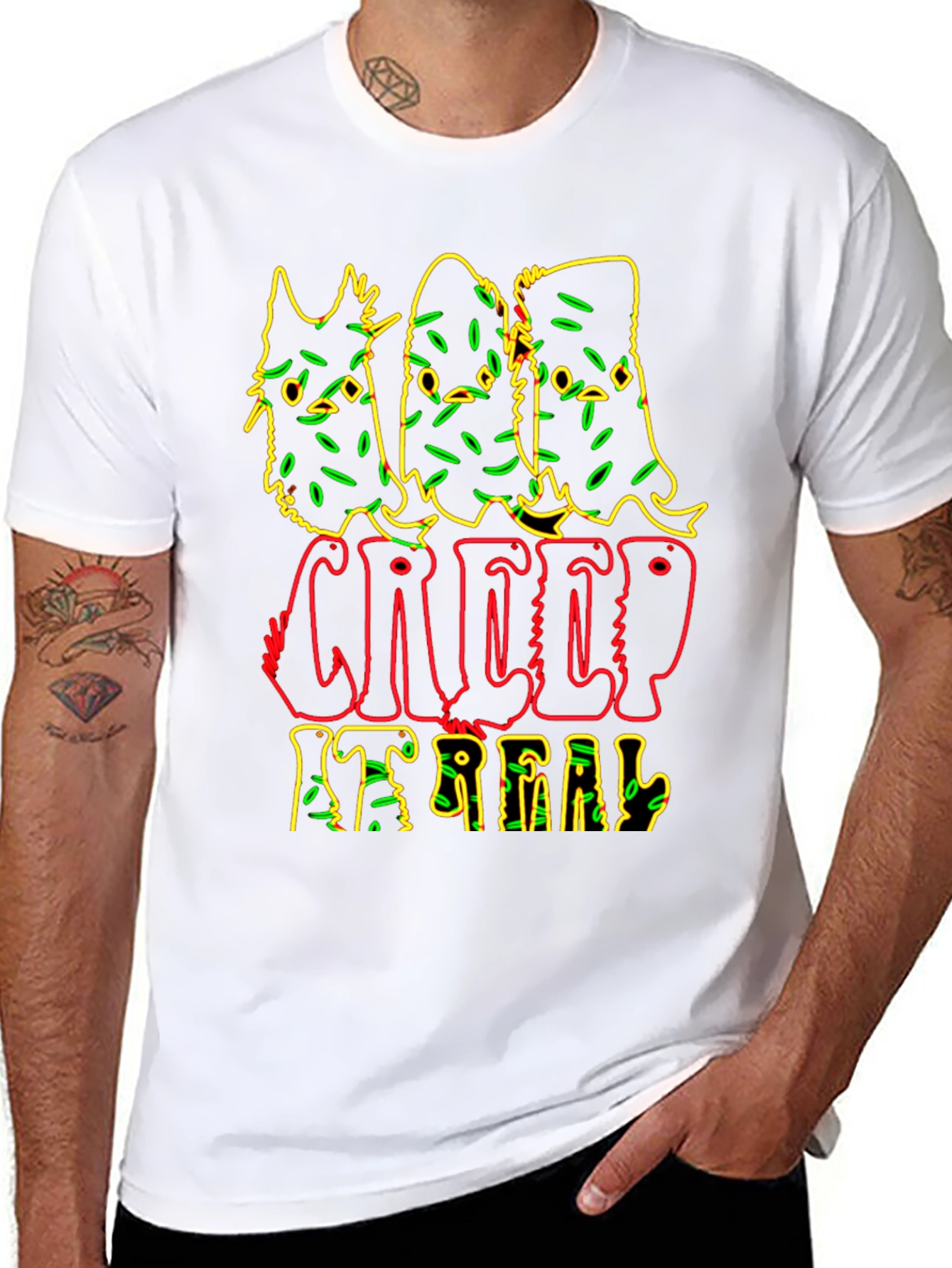 Creep It Real Graphic Tee - Spooky Season Shirt