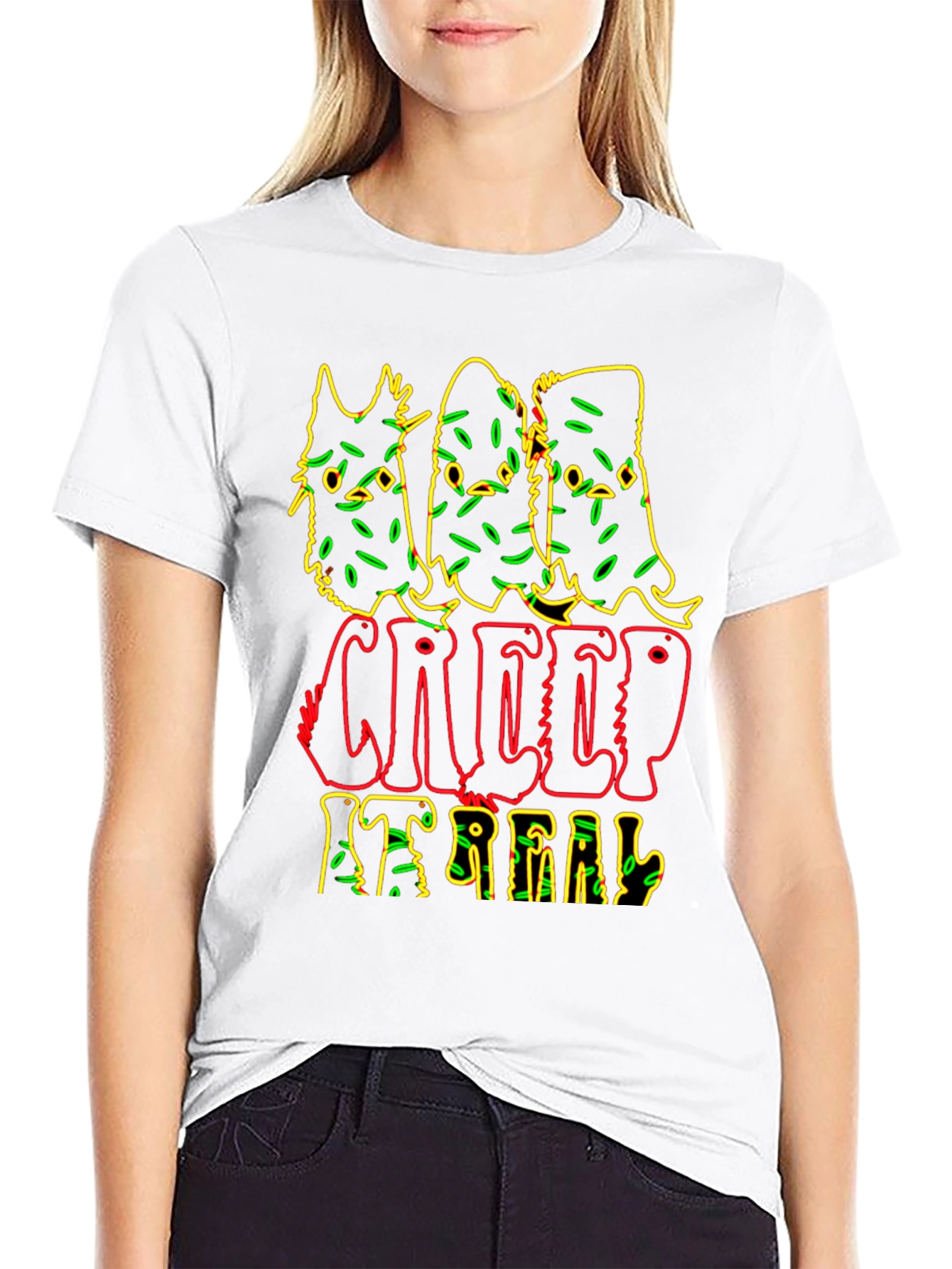 Creep It Real Graphic Tee - Spooky Season Shirt