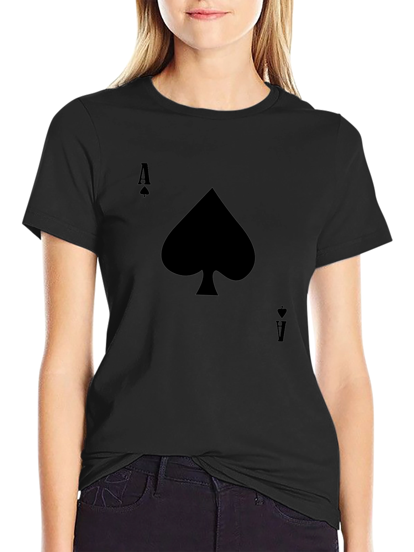 Ace of Spades Graphic Tee - Black