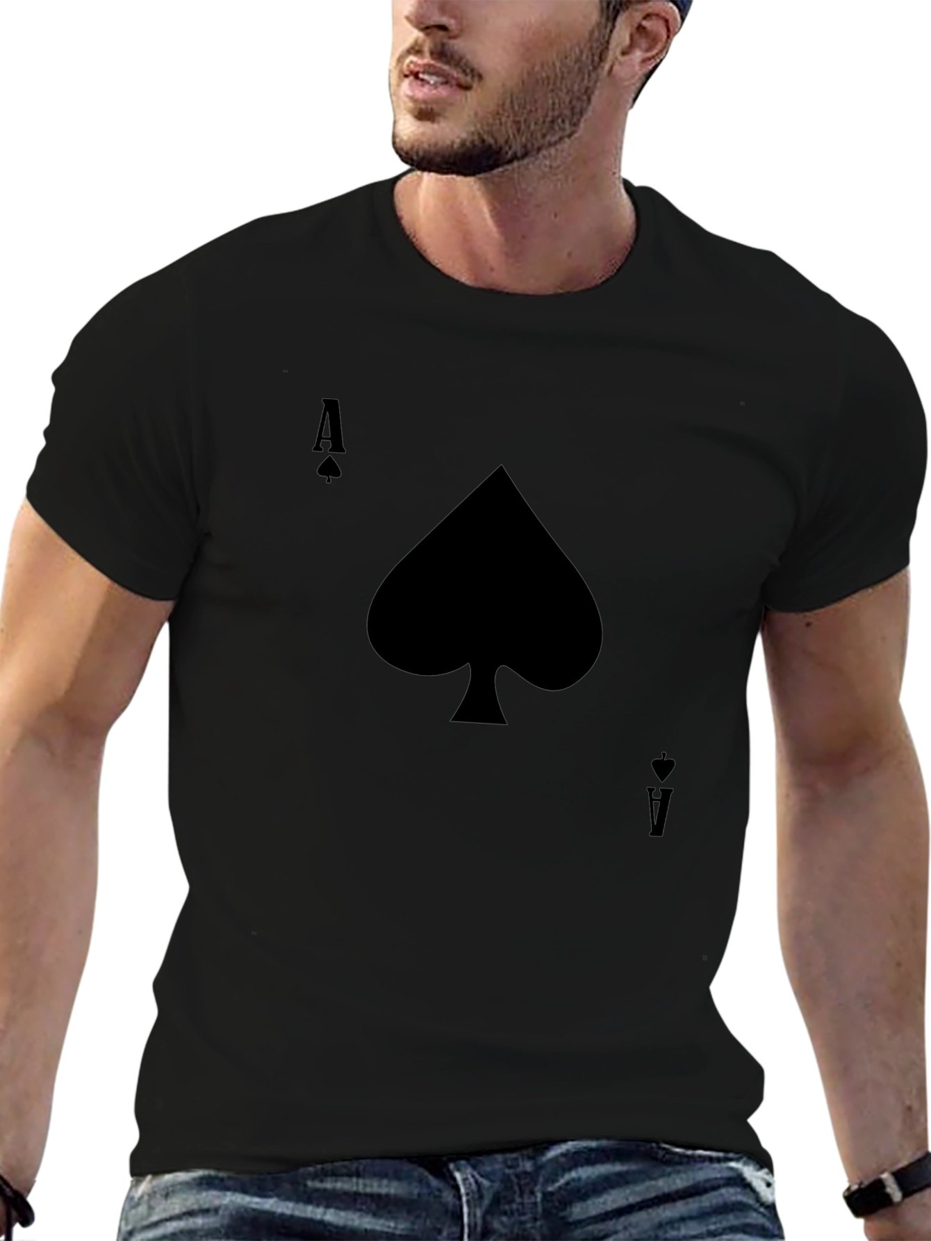 Ace of Spades Graphic Tee - Black